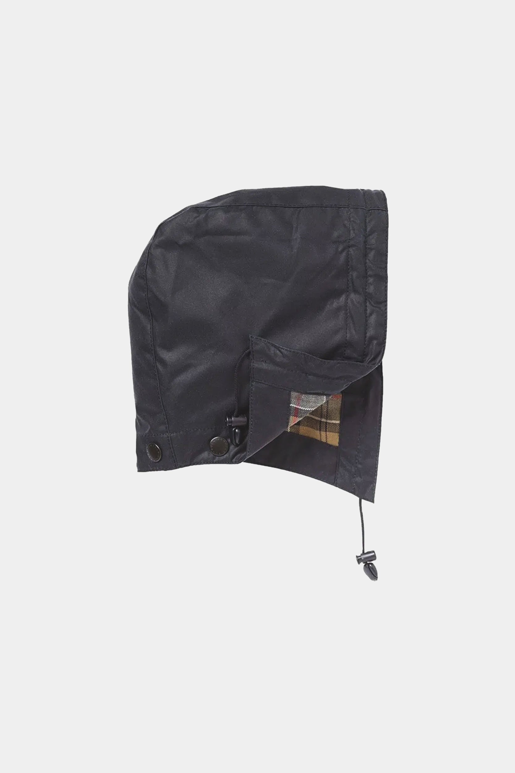 WAXED COTTON HOOD - Navy