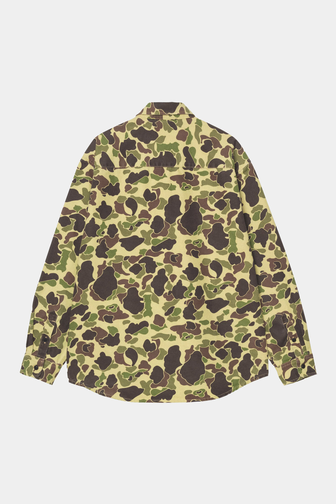DUCK SHIRT - Camo Green Stone Washed