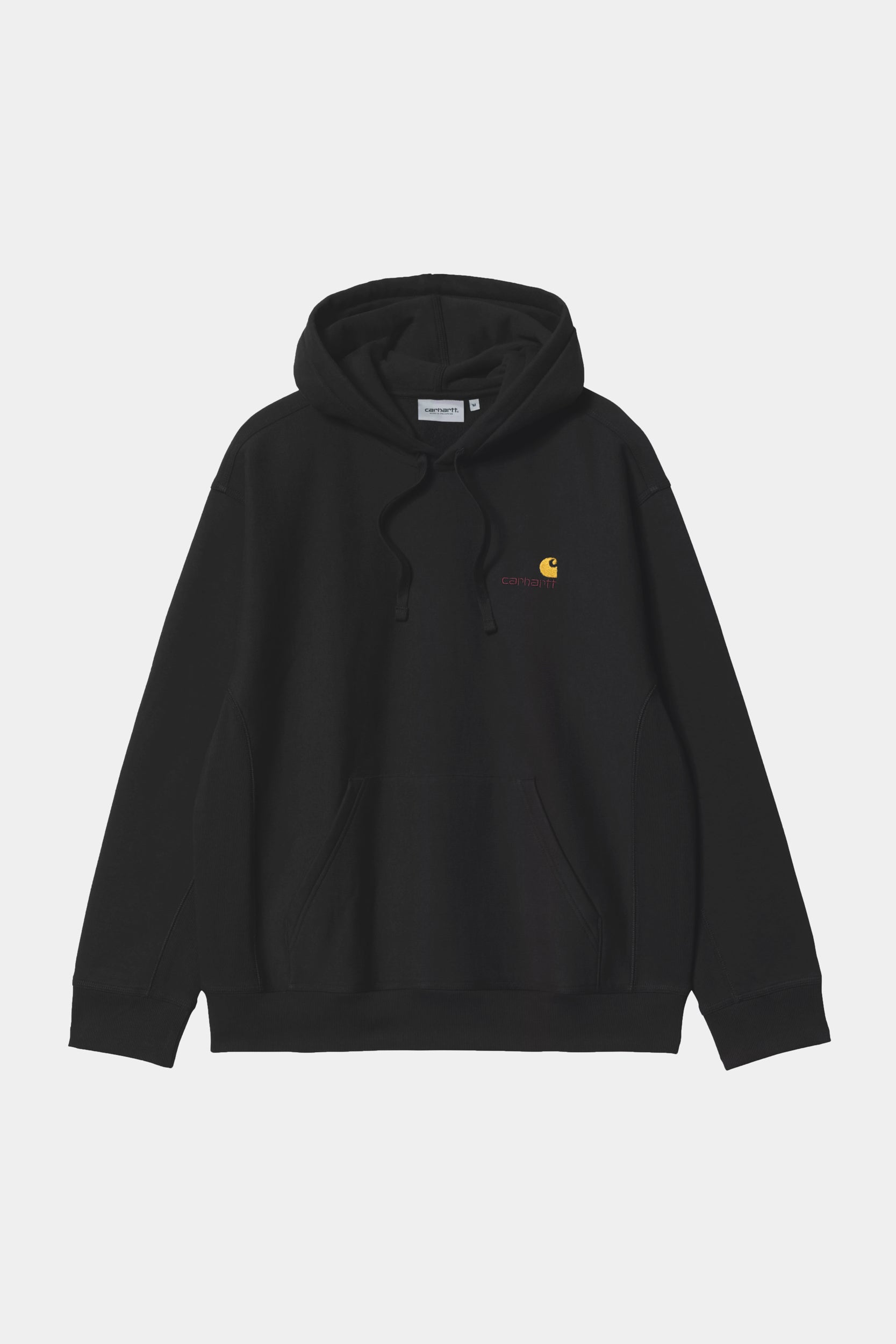 HOODED AMERICAN SCRIPT SWEAT - Black