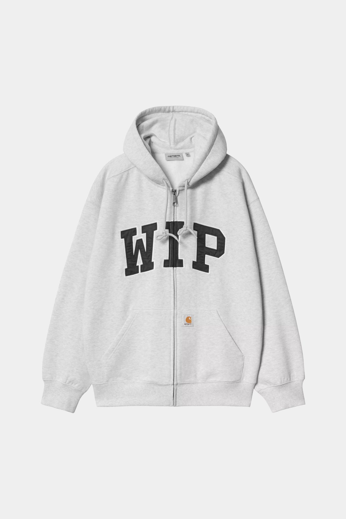 HOODED WIP SWEAT JACKET - Ash heather