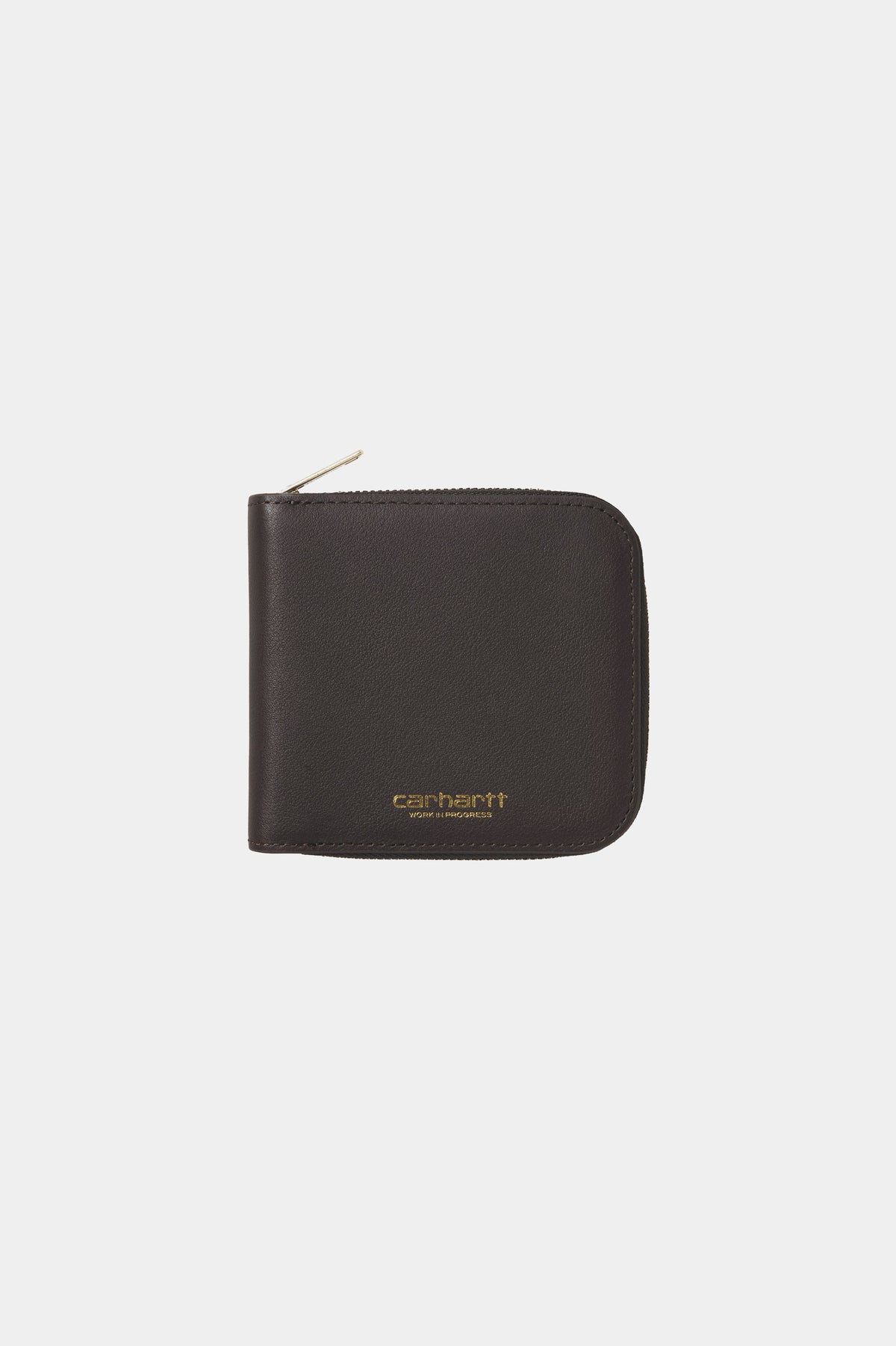 LEATHER WALLET - Tobacco / Gold