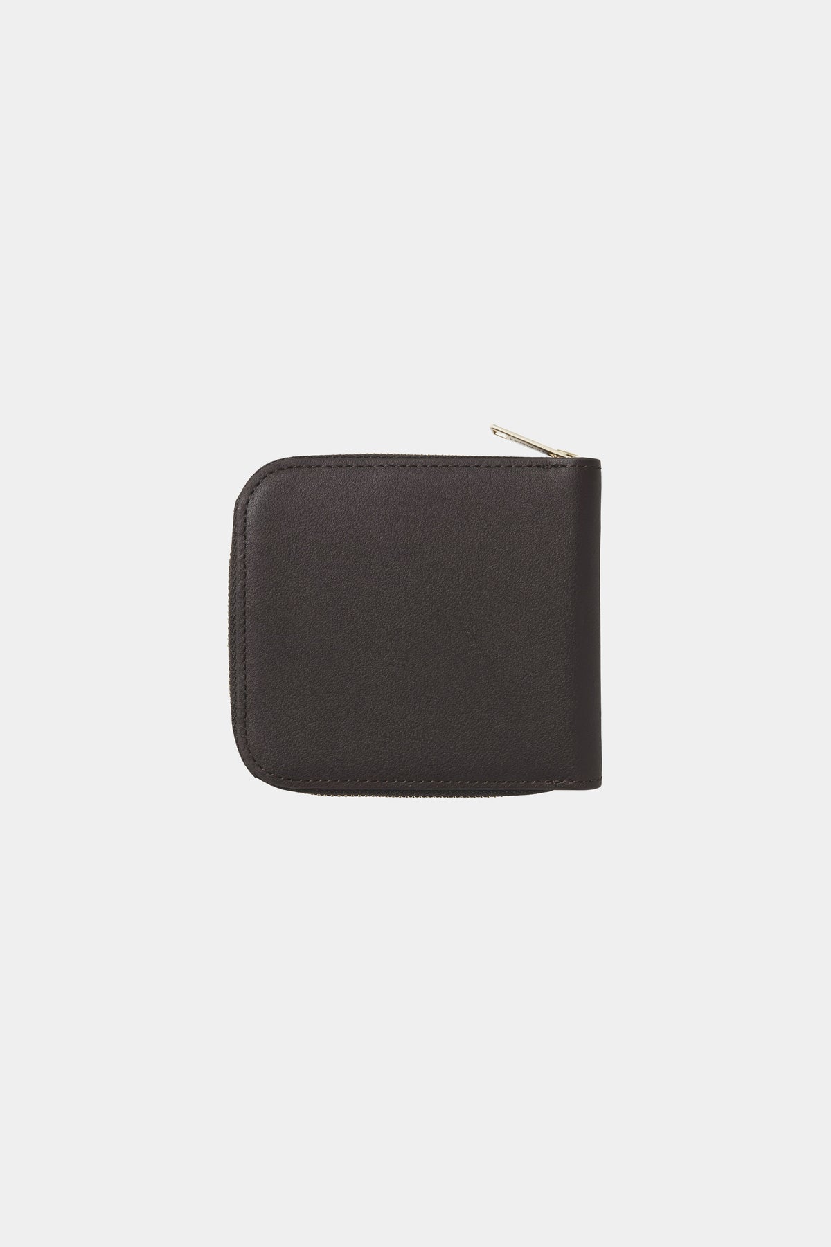 LEATHER WALLET - Tobacco / Gold