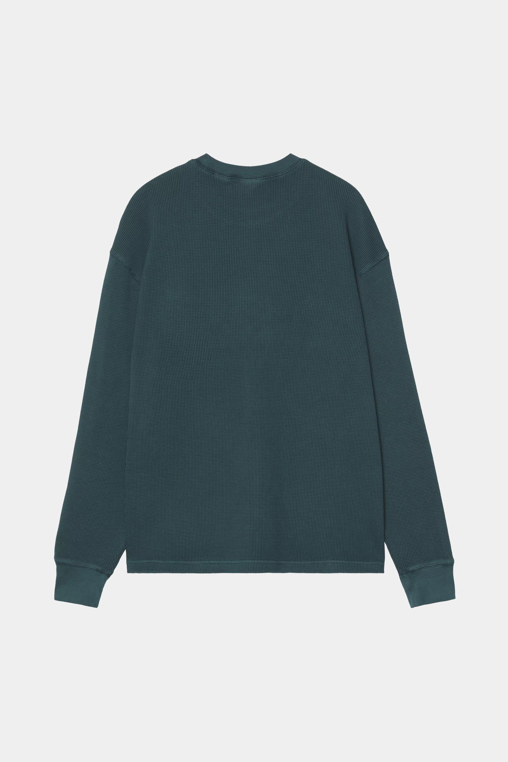 VISTA WAFFLE LS TEE - Deep Lagoon