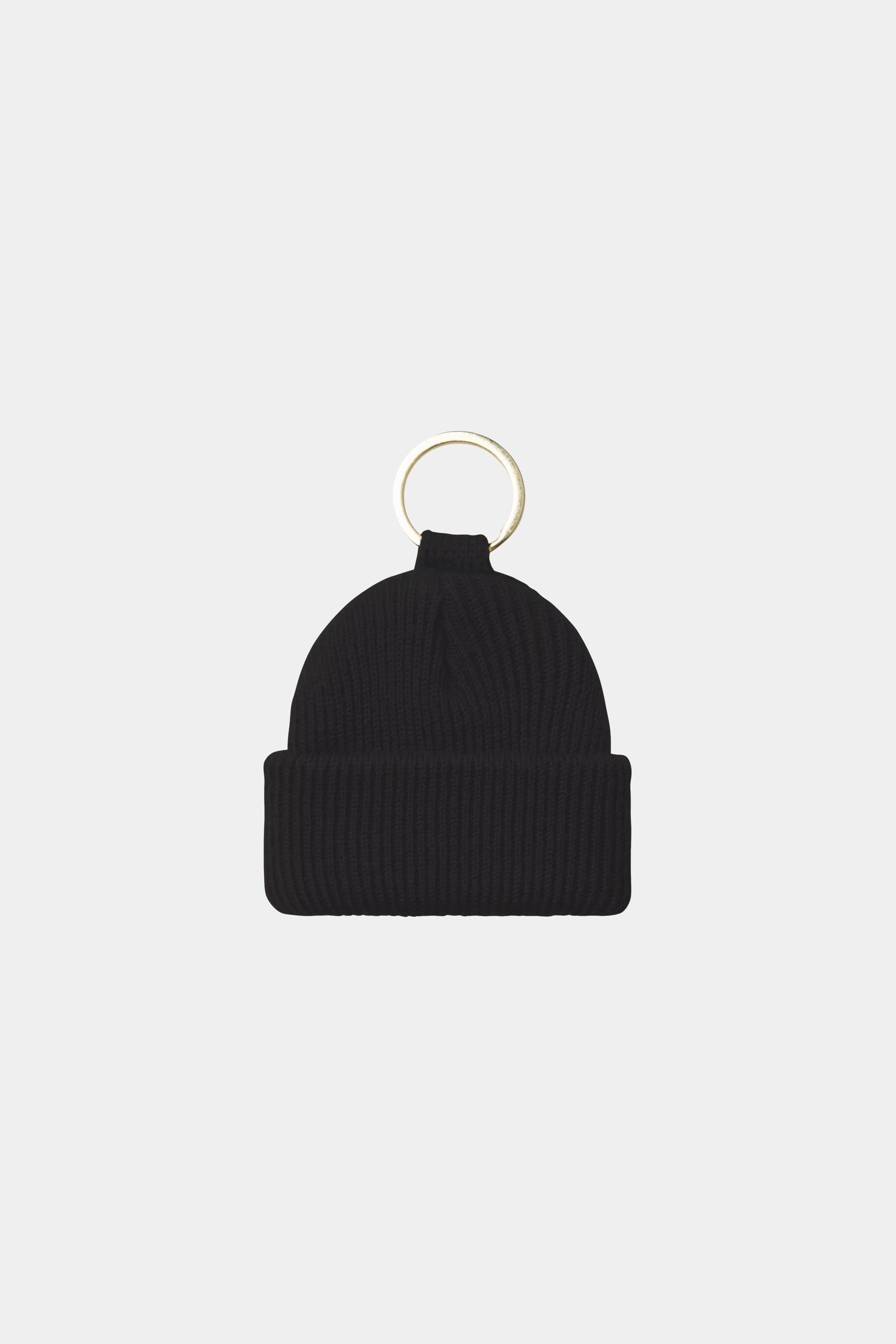MINI WATCH HAT KEYCHAIN - Black
