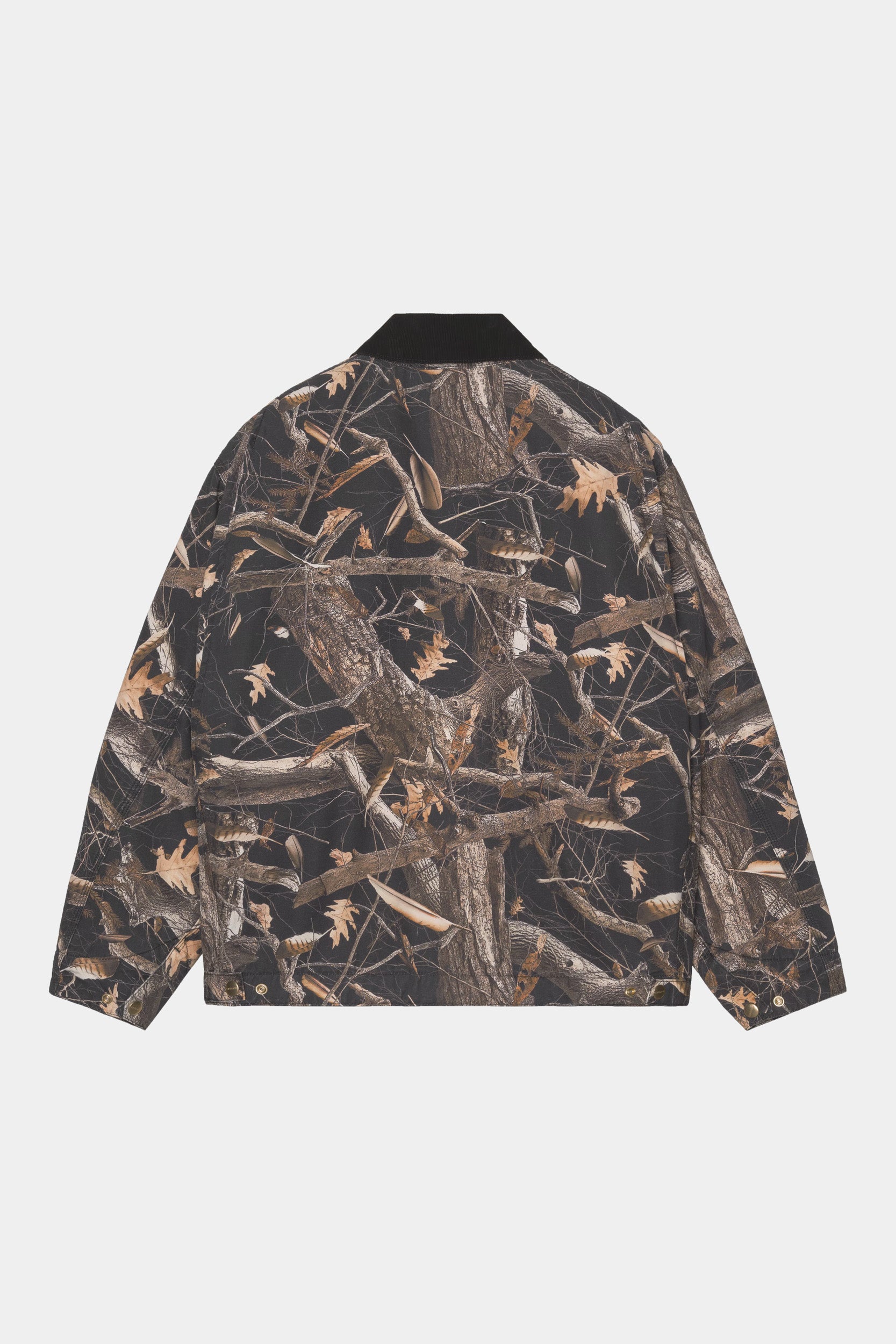 OG DETROIT JACKET - Camo feather tree / Black - Heavy stone wash