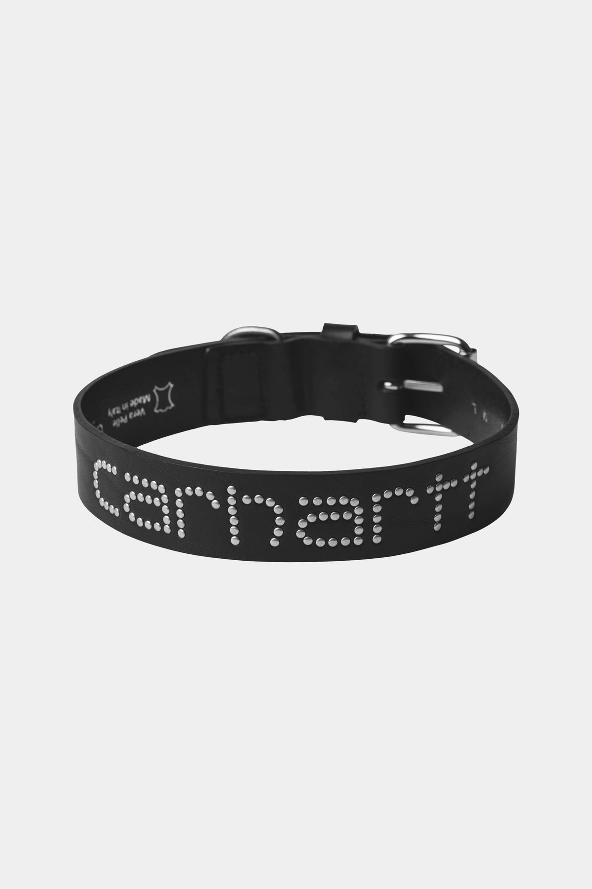 SCRIPT STUDS DOG COLLAR - M/L - Black