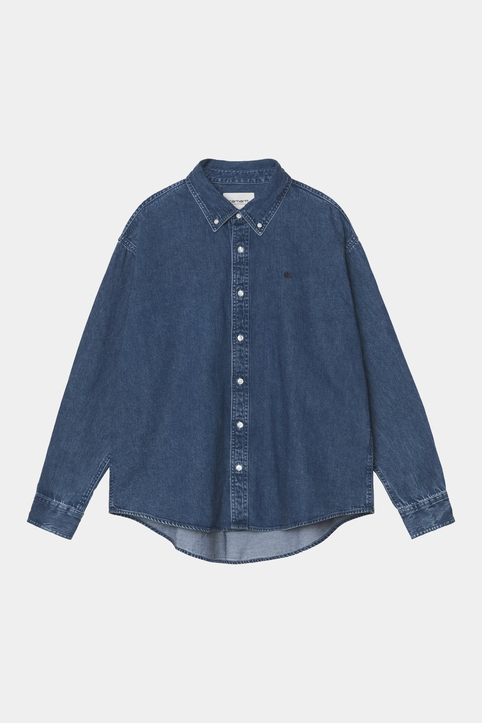 LUCAS SHIRT - Blue stone washed