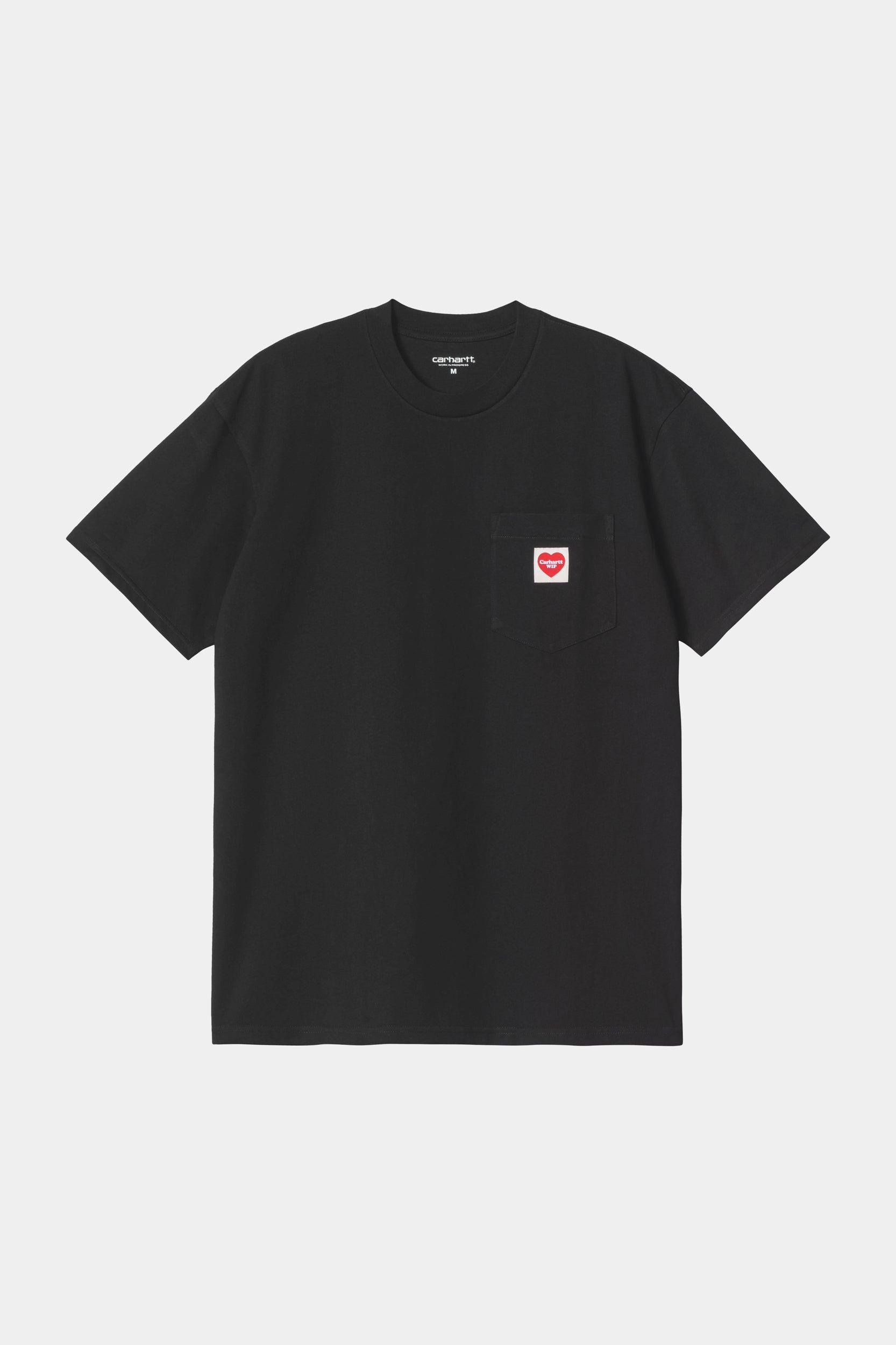 S/S POCKET HEART - Black