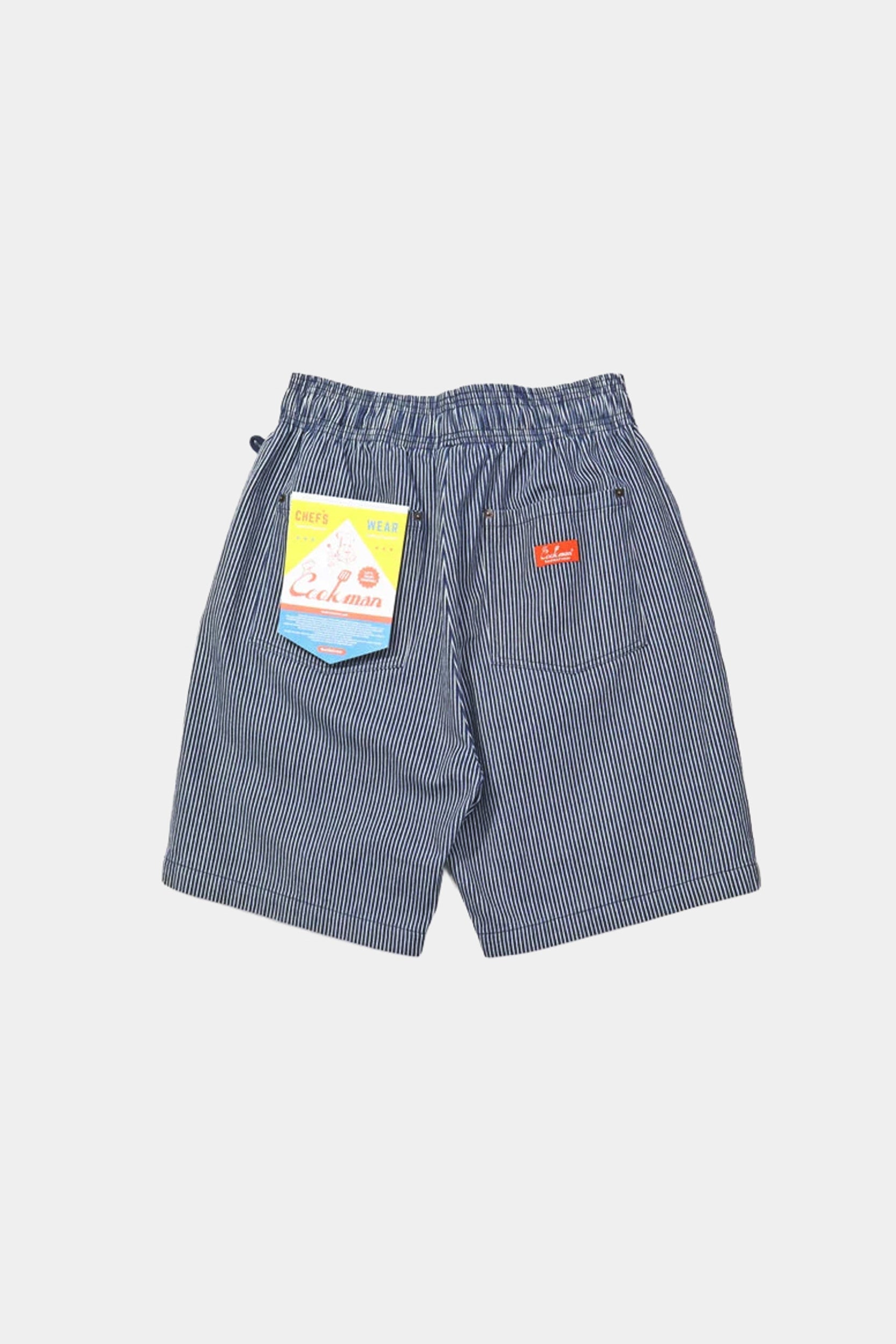 CHEF SHORT FRONT POCKET - Navy hickory