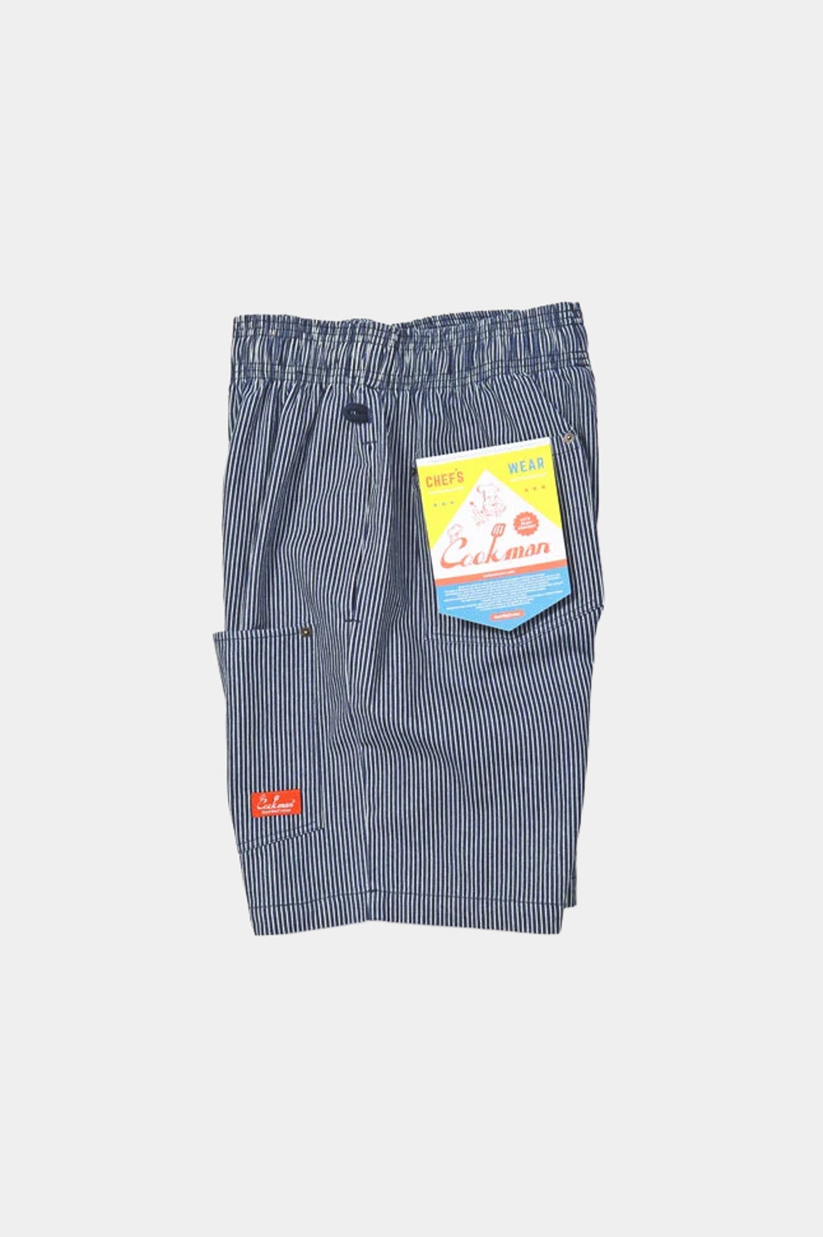 CHEF SHORT FRONT POCKET - Navy hickory