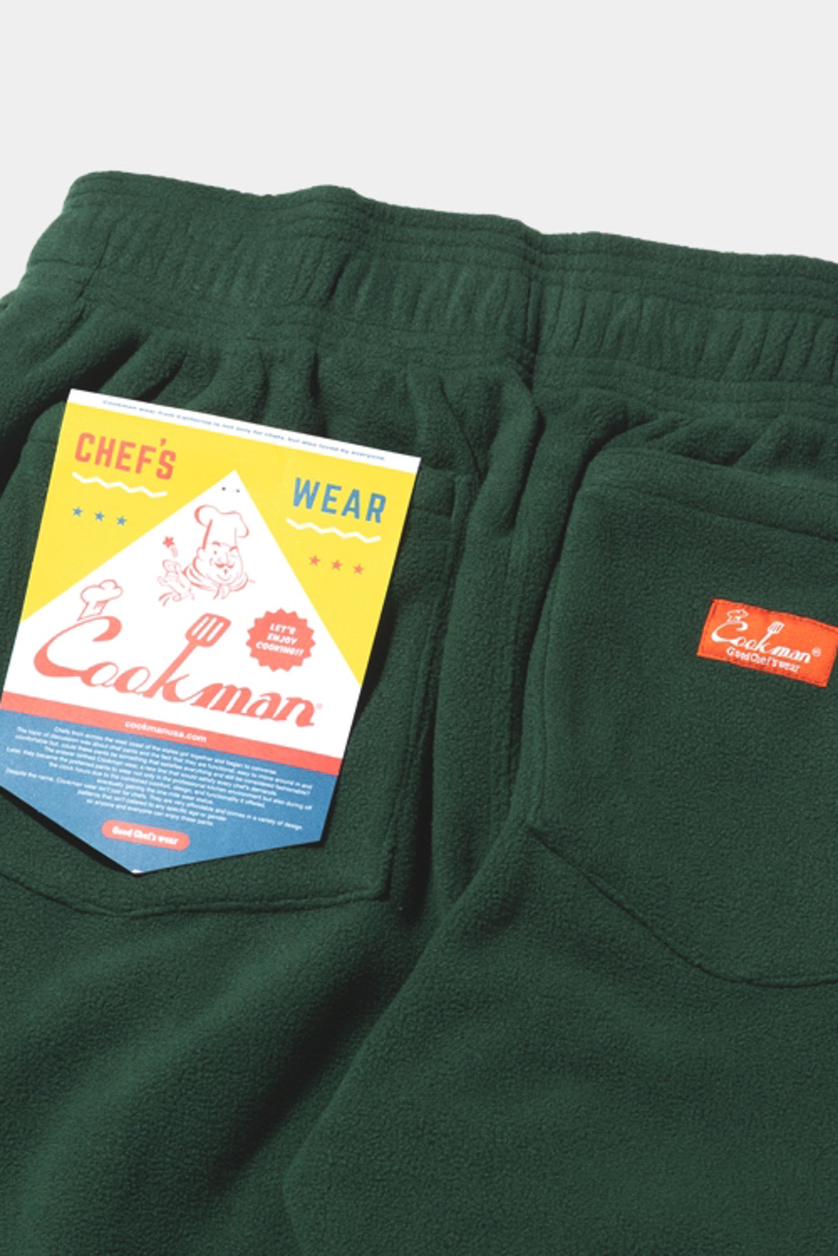 CHEF PANT FLEECE - Dark Green