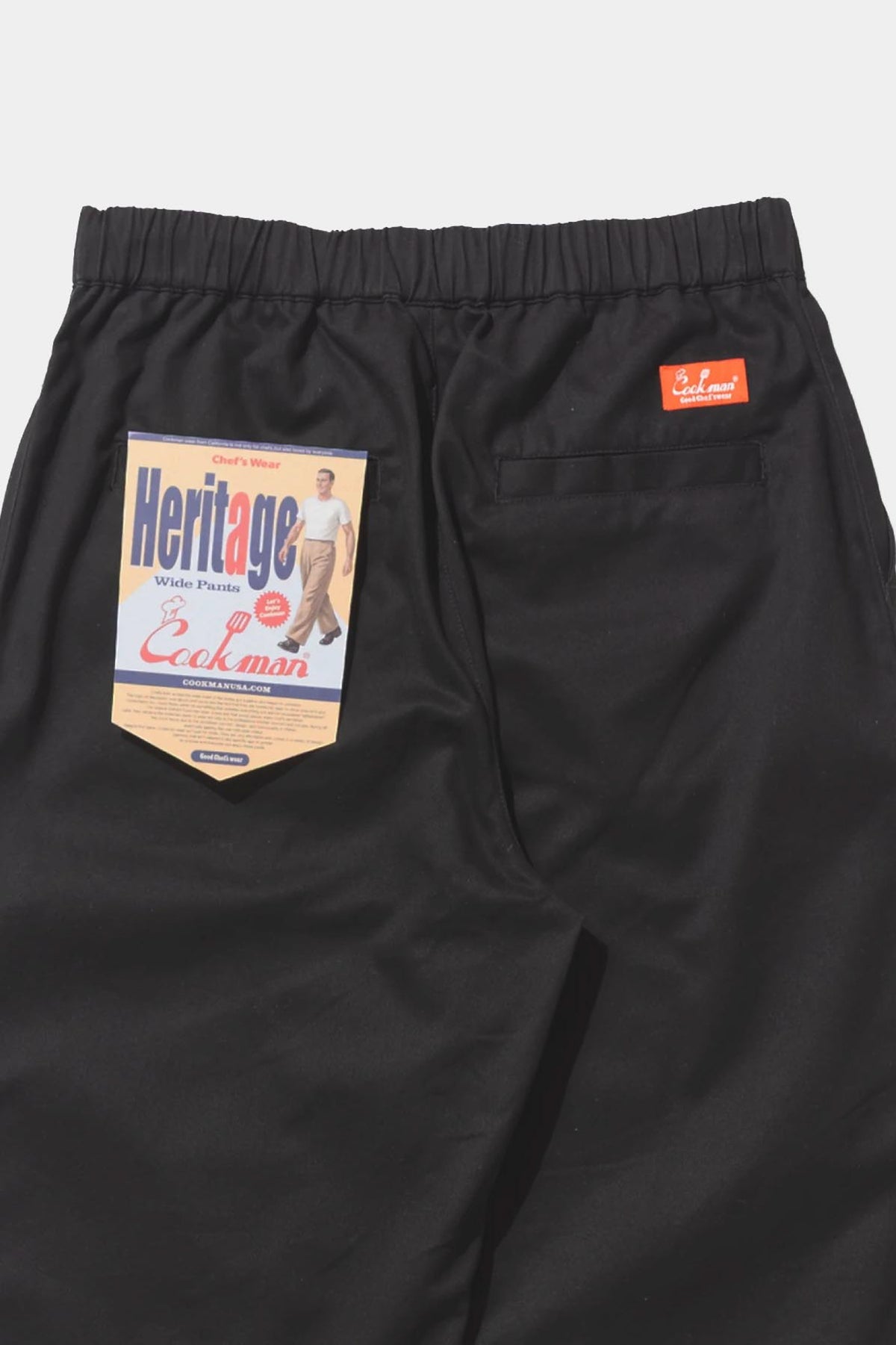 HERITAGE WIDE PANTS - Heavy twill black