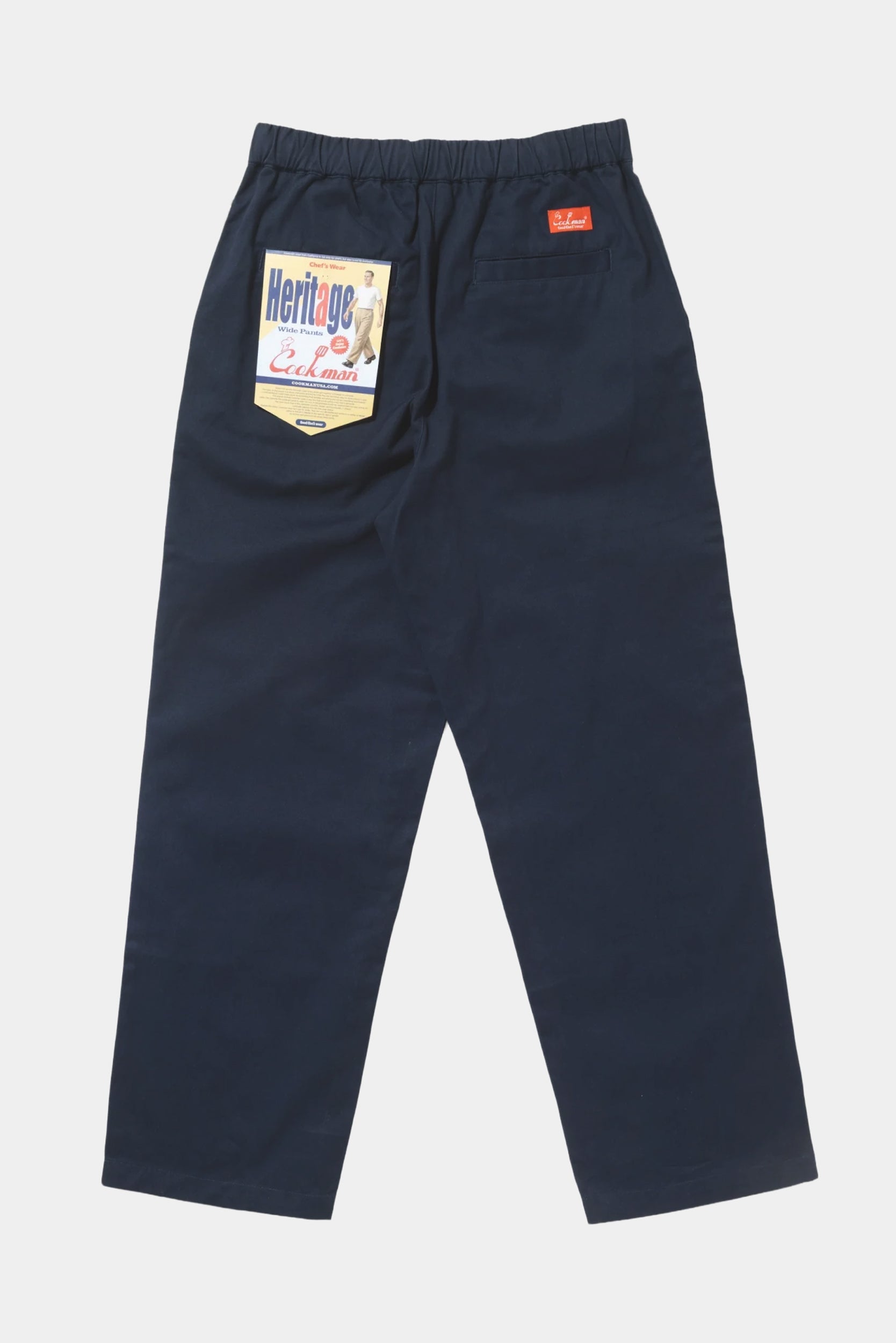 HERITAGE WIDE PANTS - Heavy twill navy