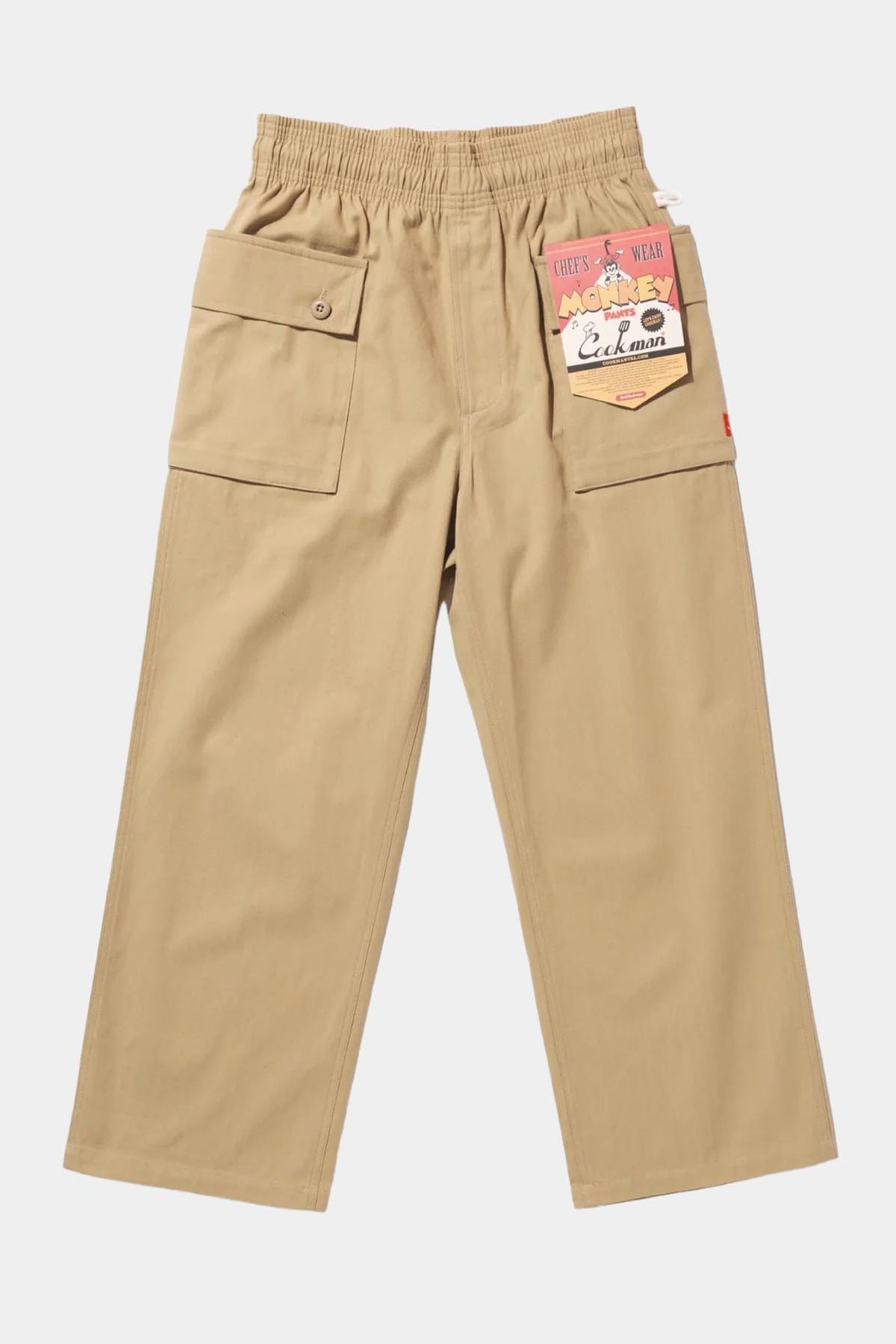 HERRINGBONE MONKEY PANTS - Beige