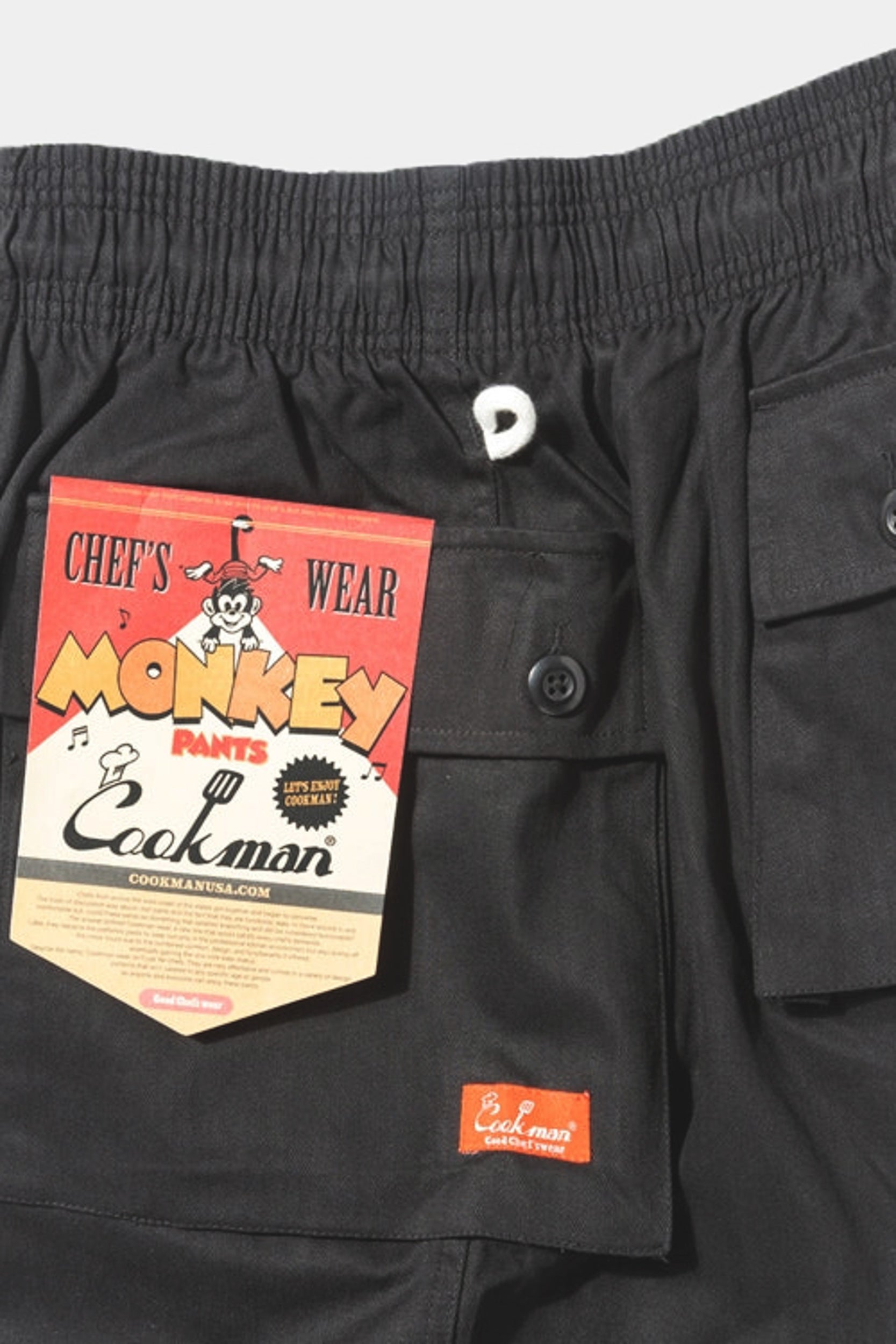 MONKEY PANTS HERRINGBONE - Black