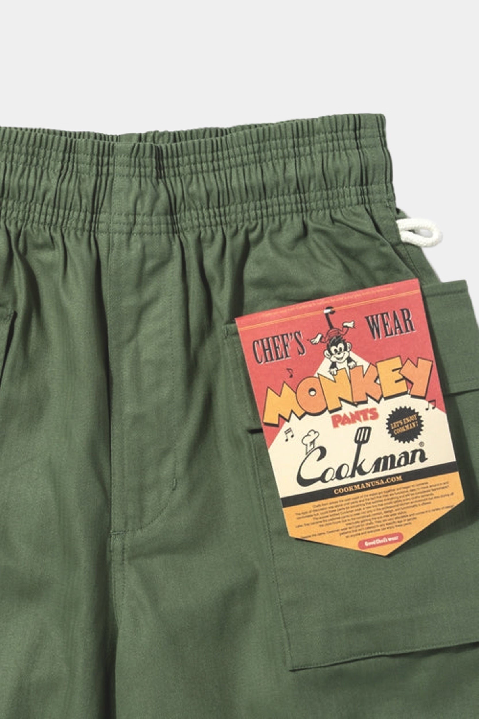 MONKEY PANTS HERRINGBONE - Olive