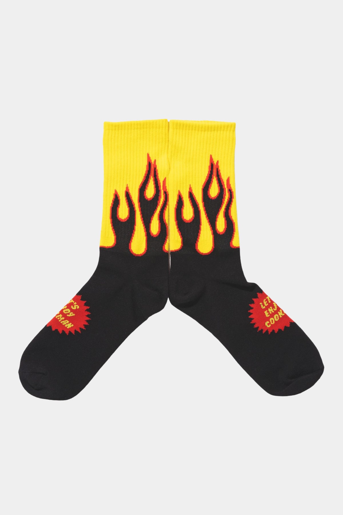 RIB CREW SOCKS - Flame black yellow