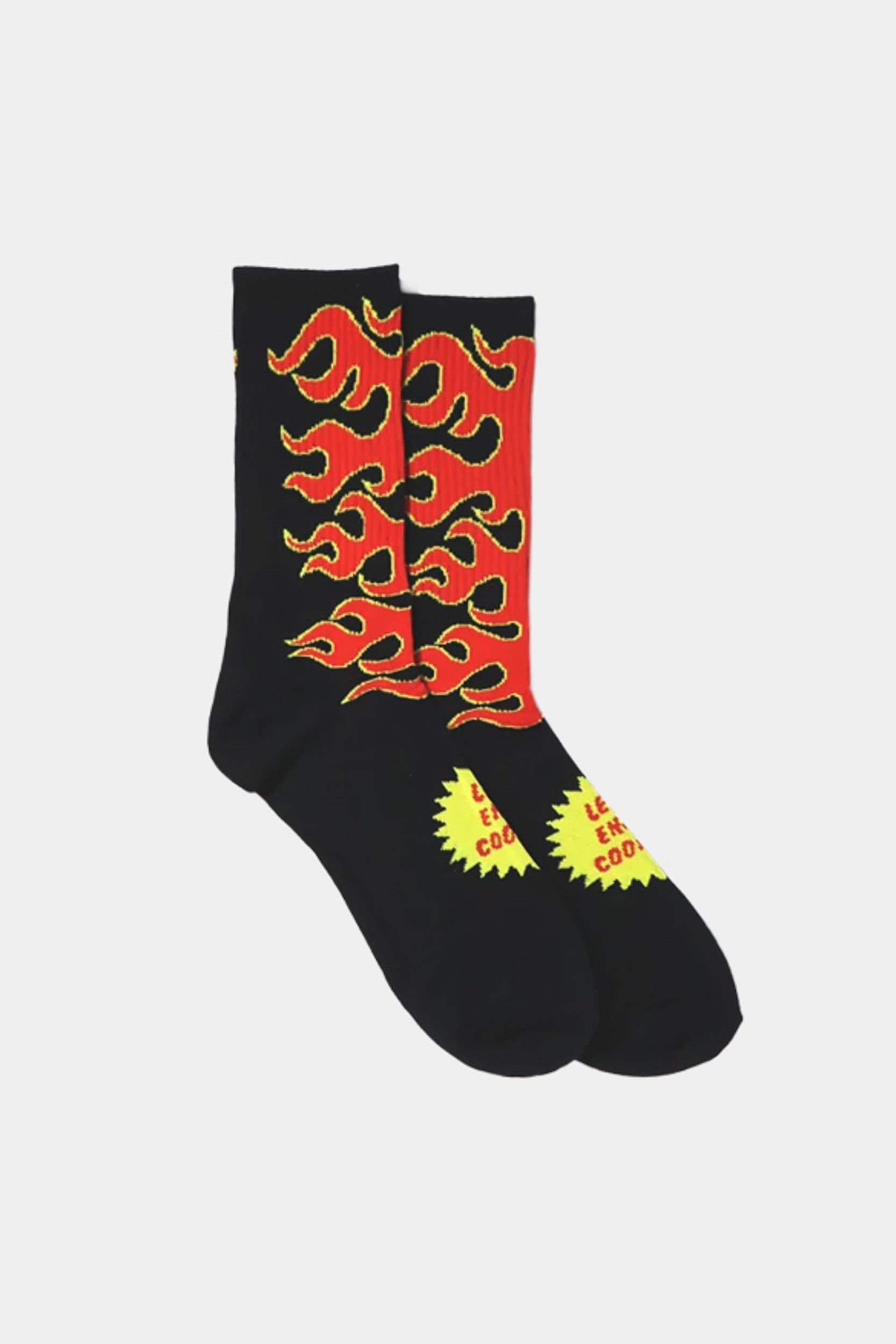 RIB CREW SOCKS AFTERBURNER - Black/Red