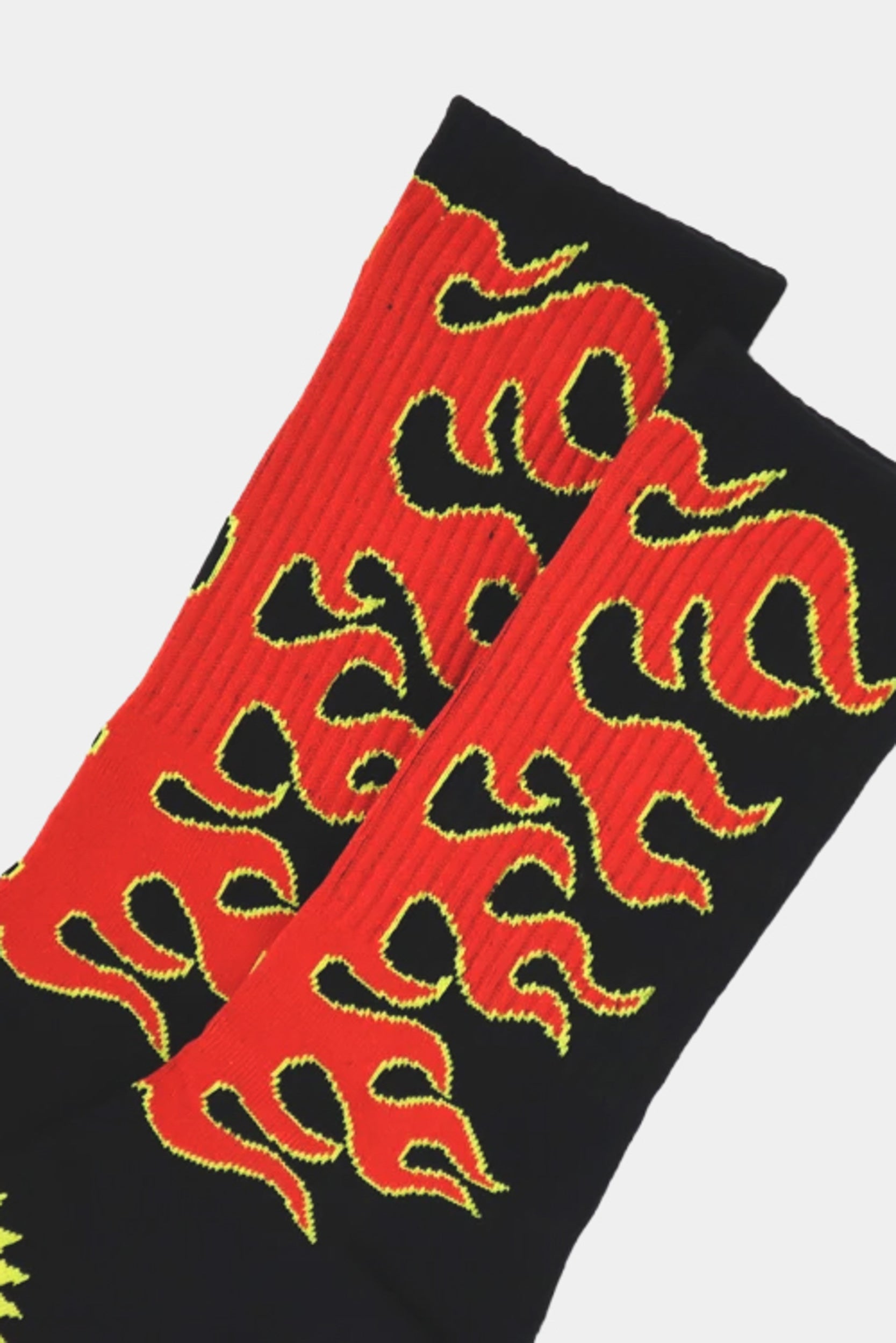 RIB CREW SOCKS AFTERBURNER - Black/Red