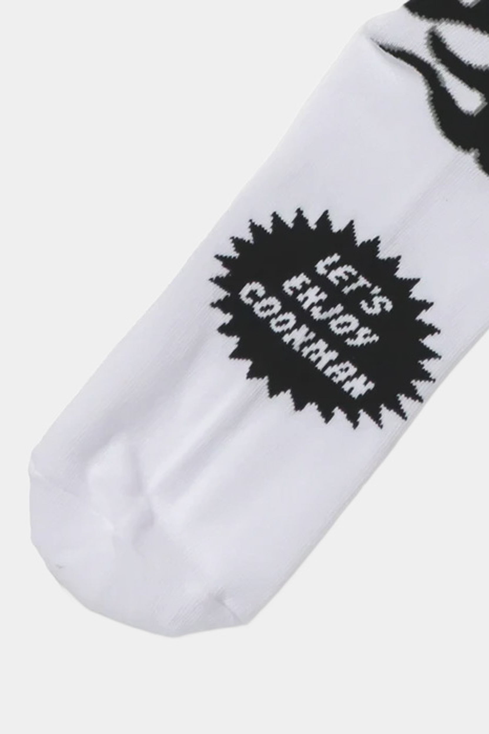 RIB CREW SOCKS AFTERBURNER - White/black