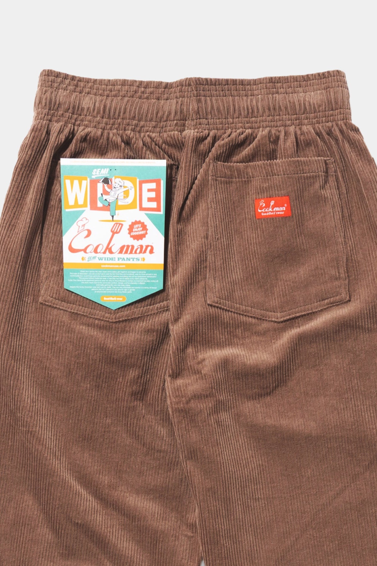 CHEF PANTS SEMIWIDE - Corduroy cocoa