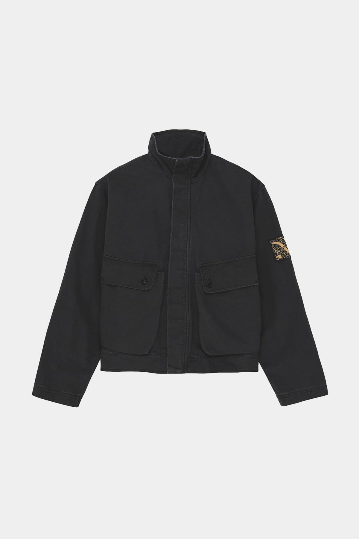 COMMON STATE JACKET - Overdyed anthracite grey
