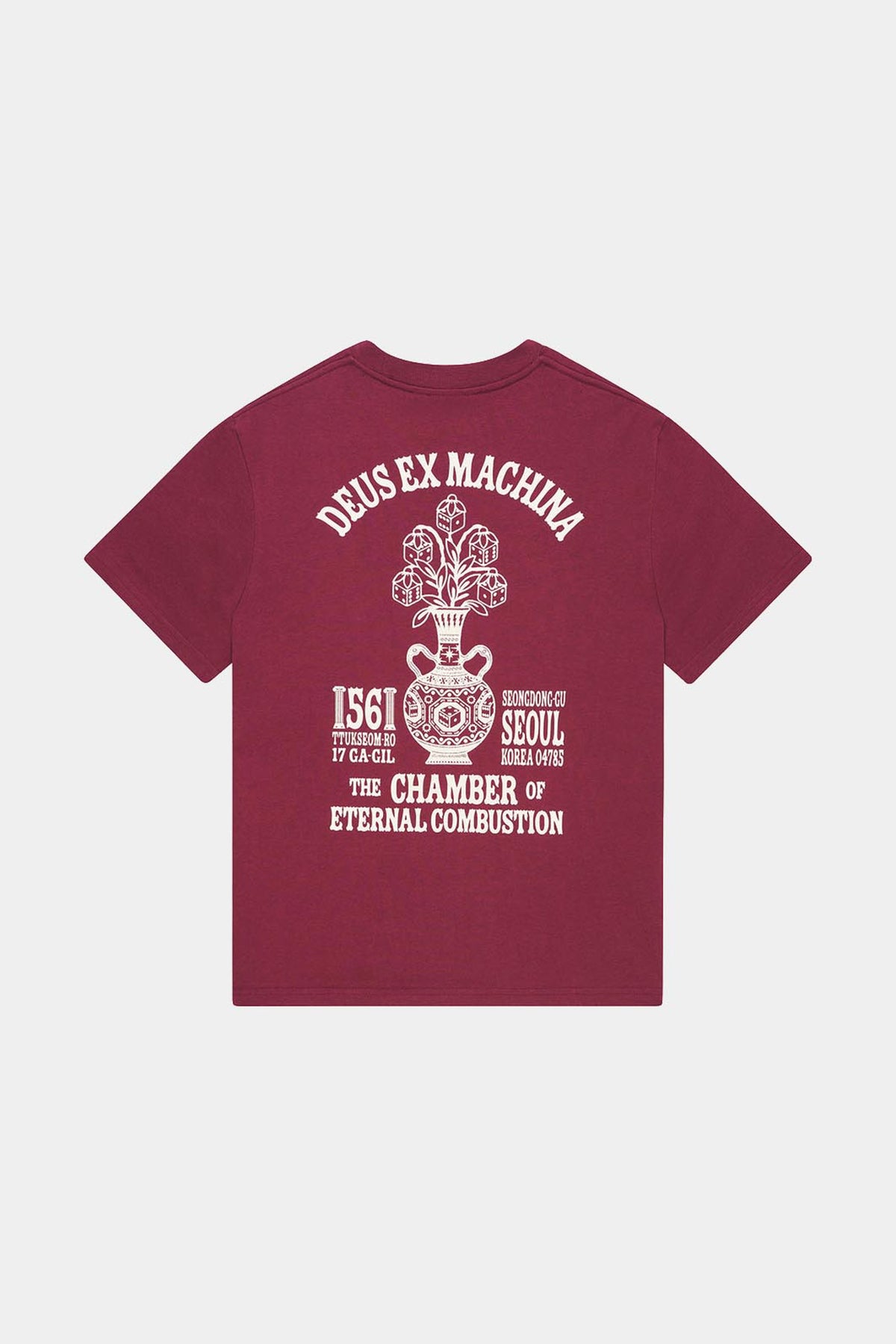 SEOUL CERAMIC TEE - Burgundy