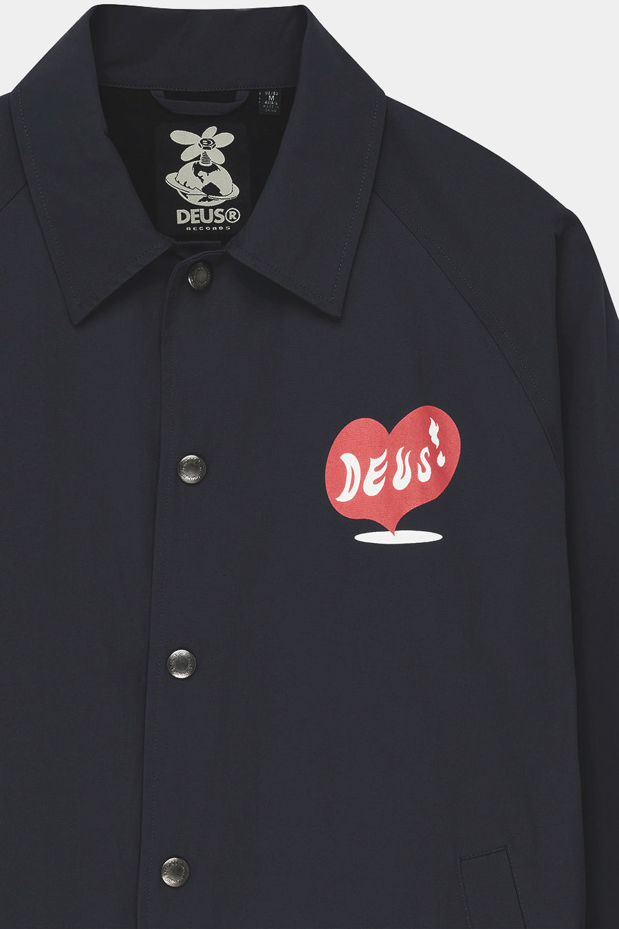 DEEP CUT COACH JACKET - Black