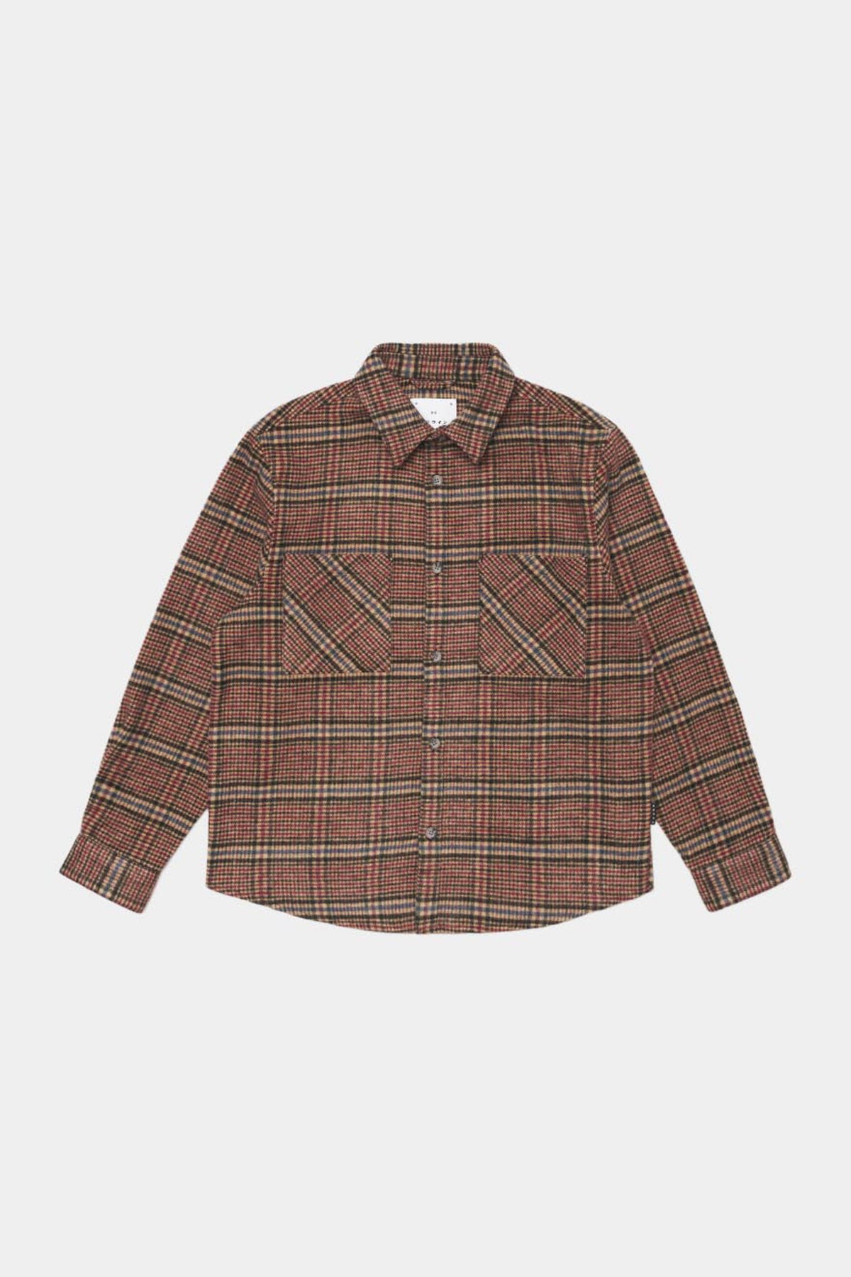 JULIUS SHIRT - Burgundy/Blue