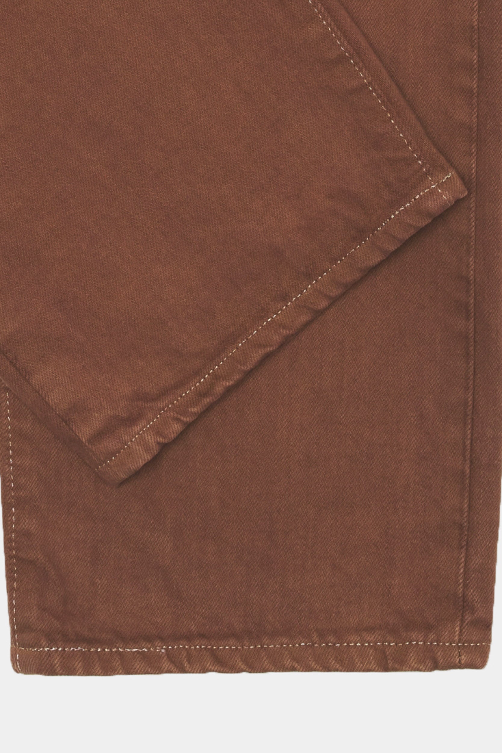LOOSE FIT - Natural brown overdyed