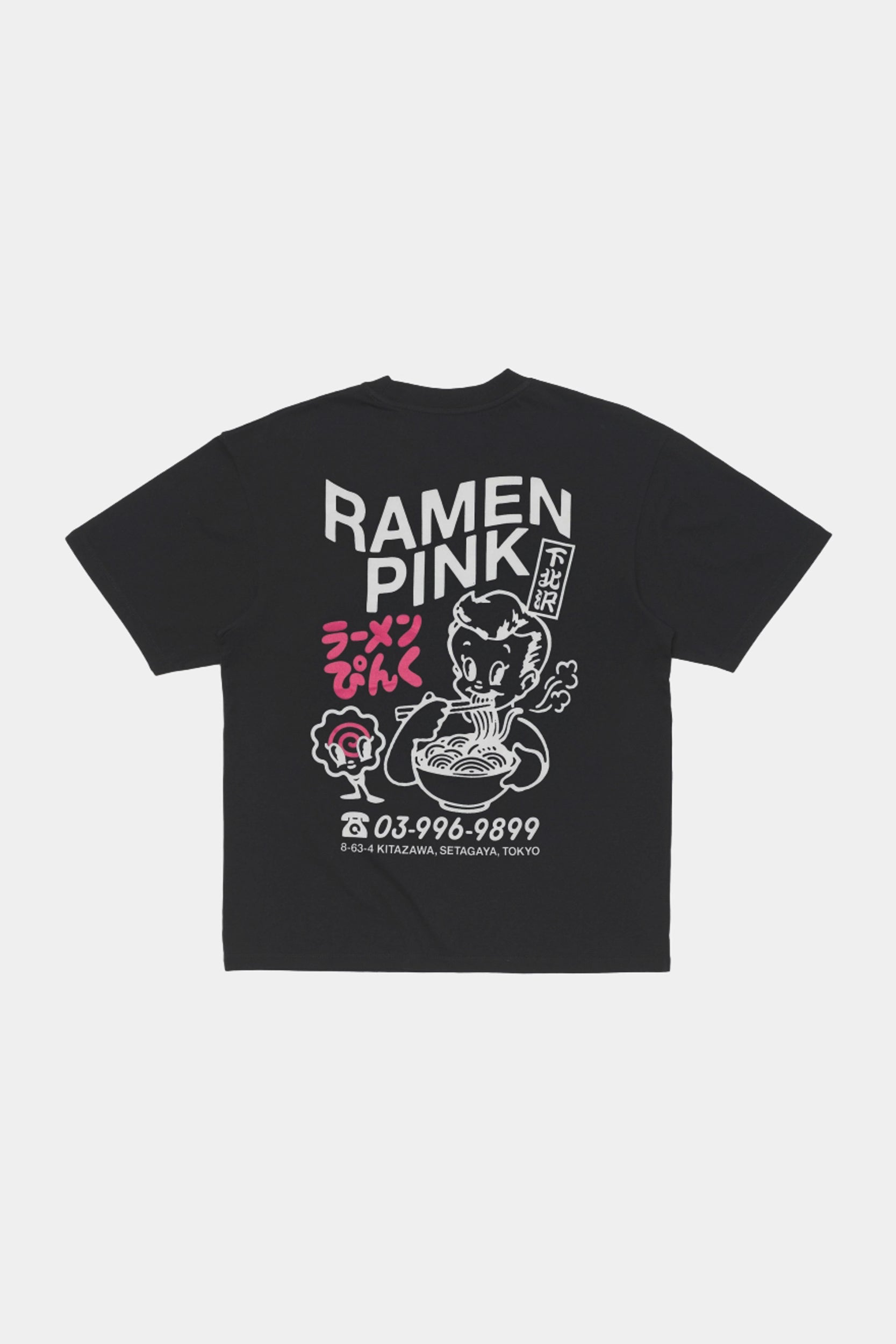 RAMEN PINK TS - Black