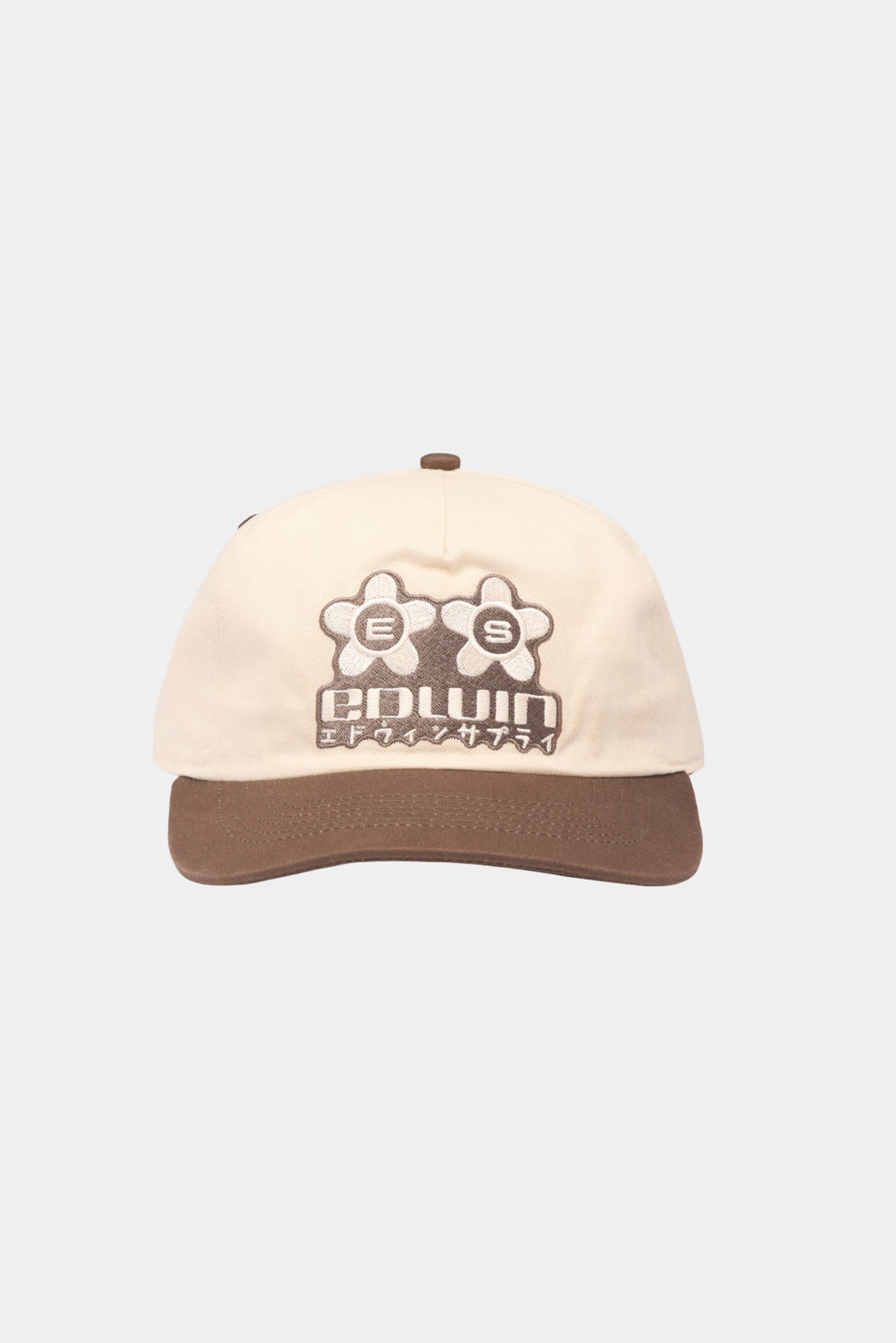 SAKURA 5 PANEL CAP - Brown/Beige