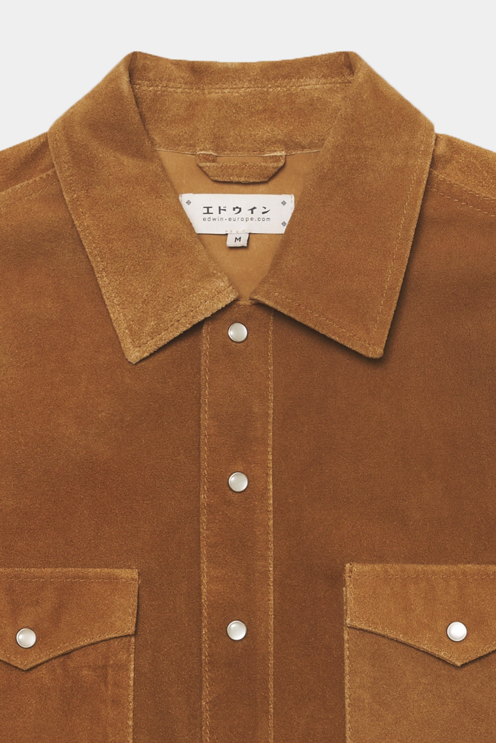 WESTERN SUEDE SHIRT LS - Brown