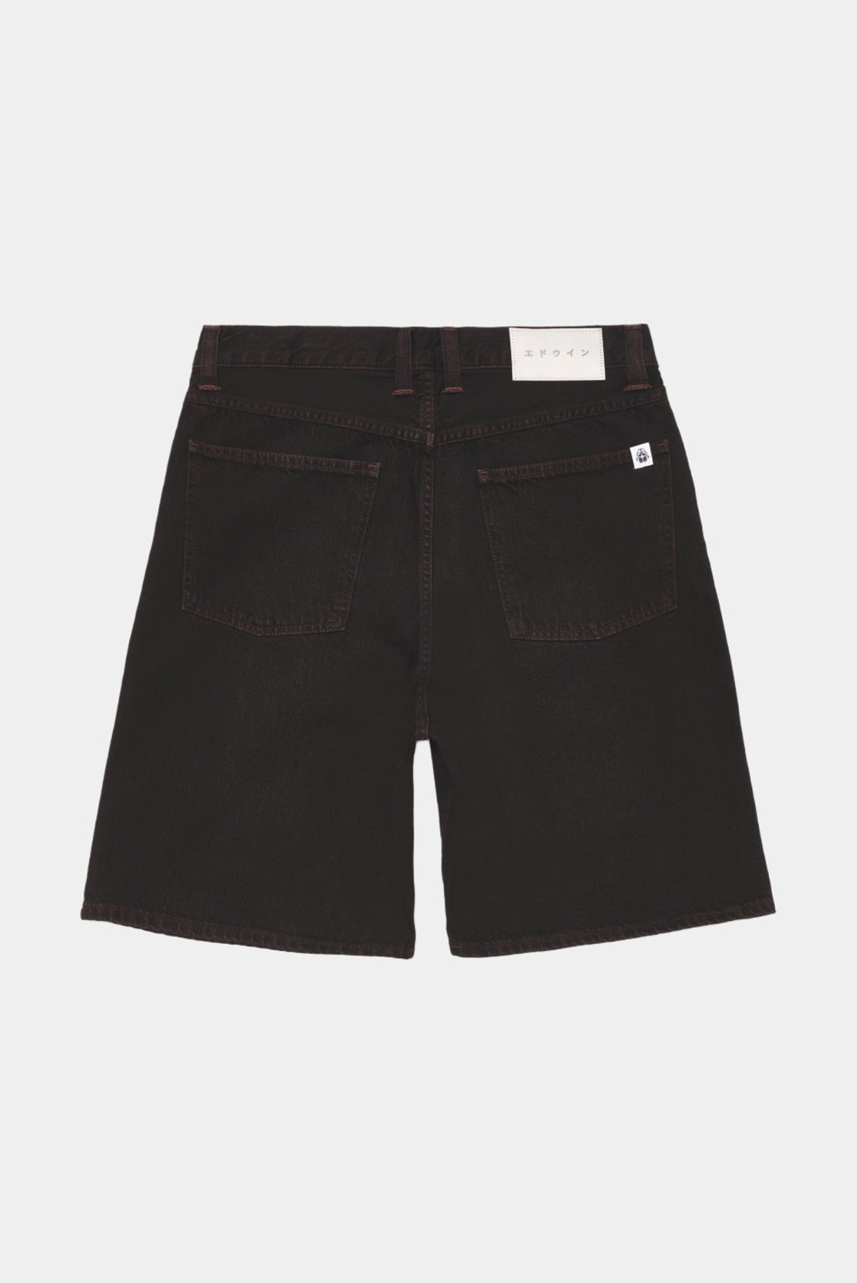 TYRELL SHORT - Black coffee bean overdyed