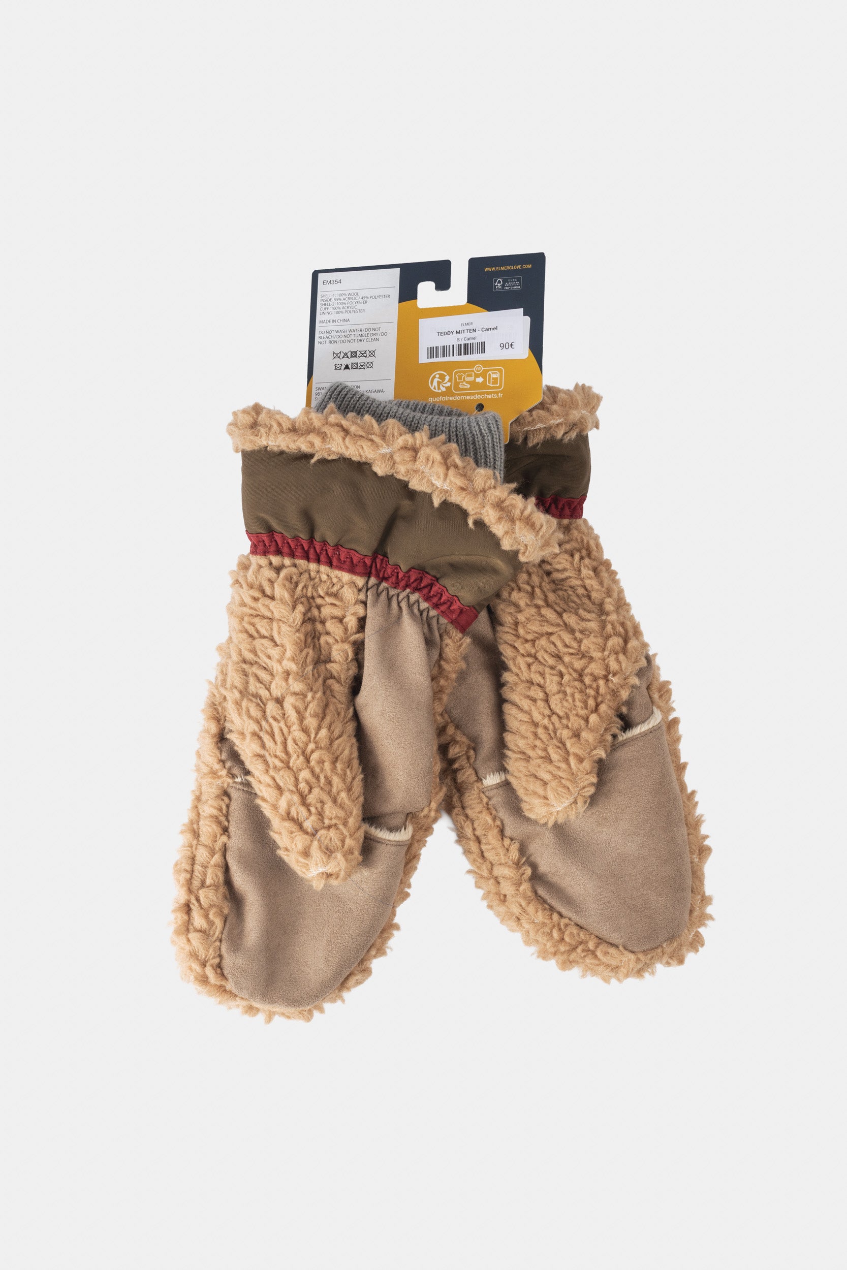 TEDDY MITTEN - Camel