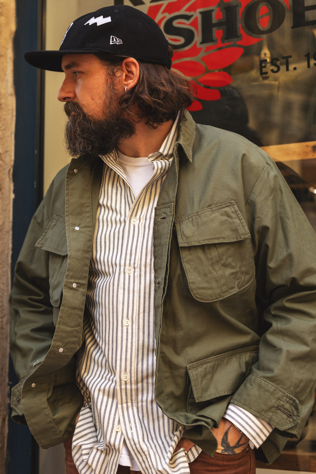 JUNGLE SHIRT - Olive Garment Wash