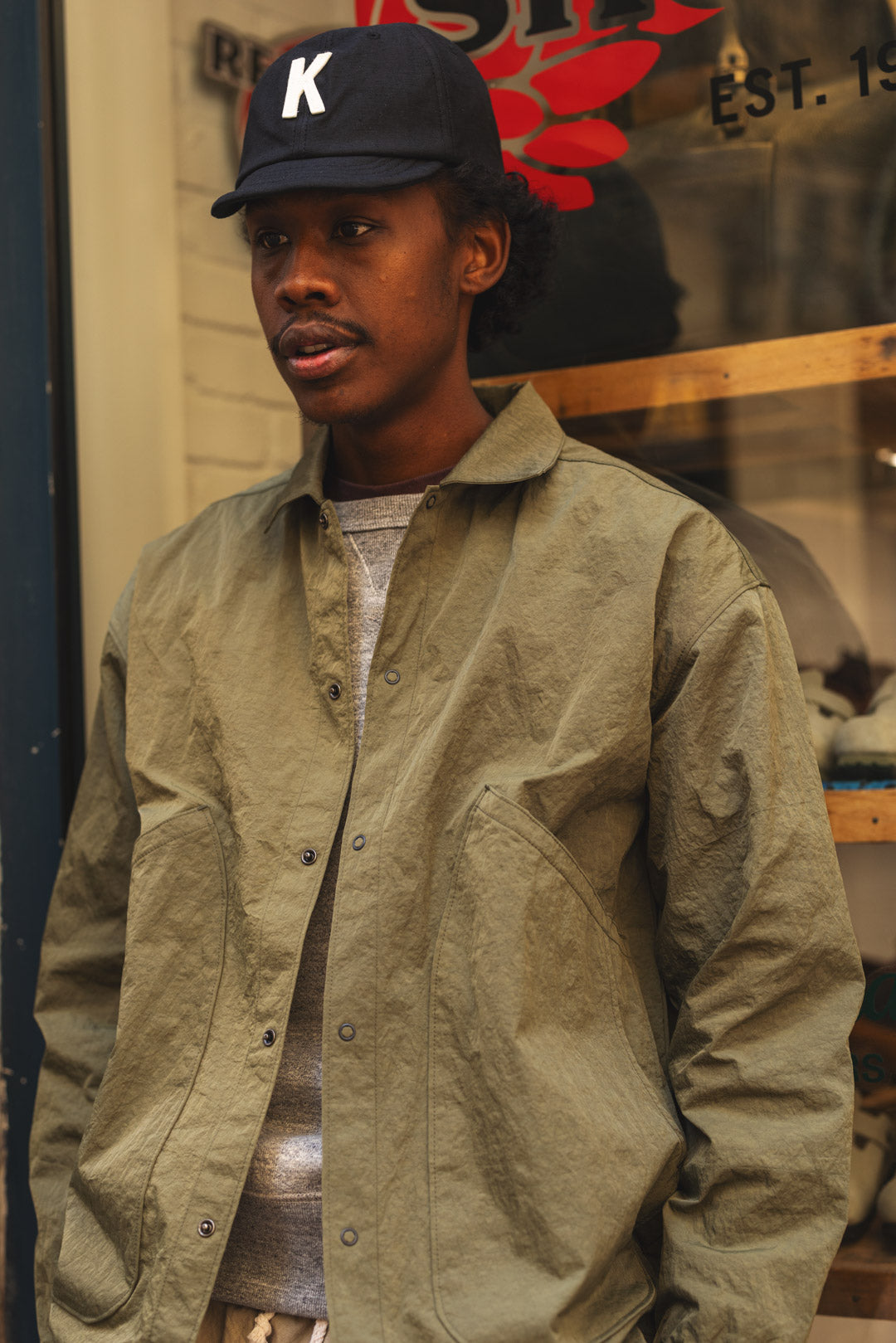 NYLON BALLBOY SHIRT - Olive