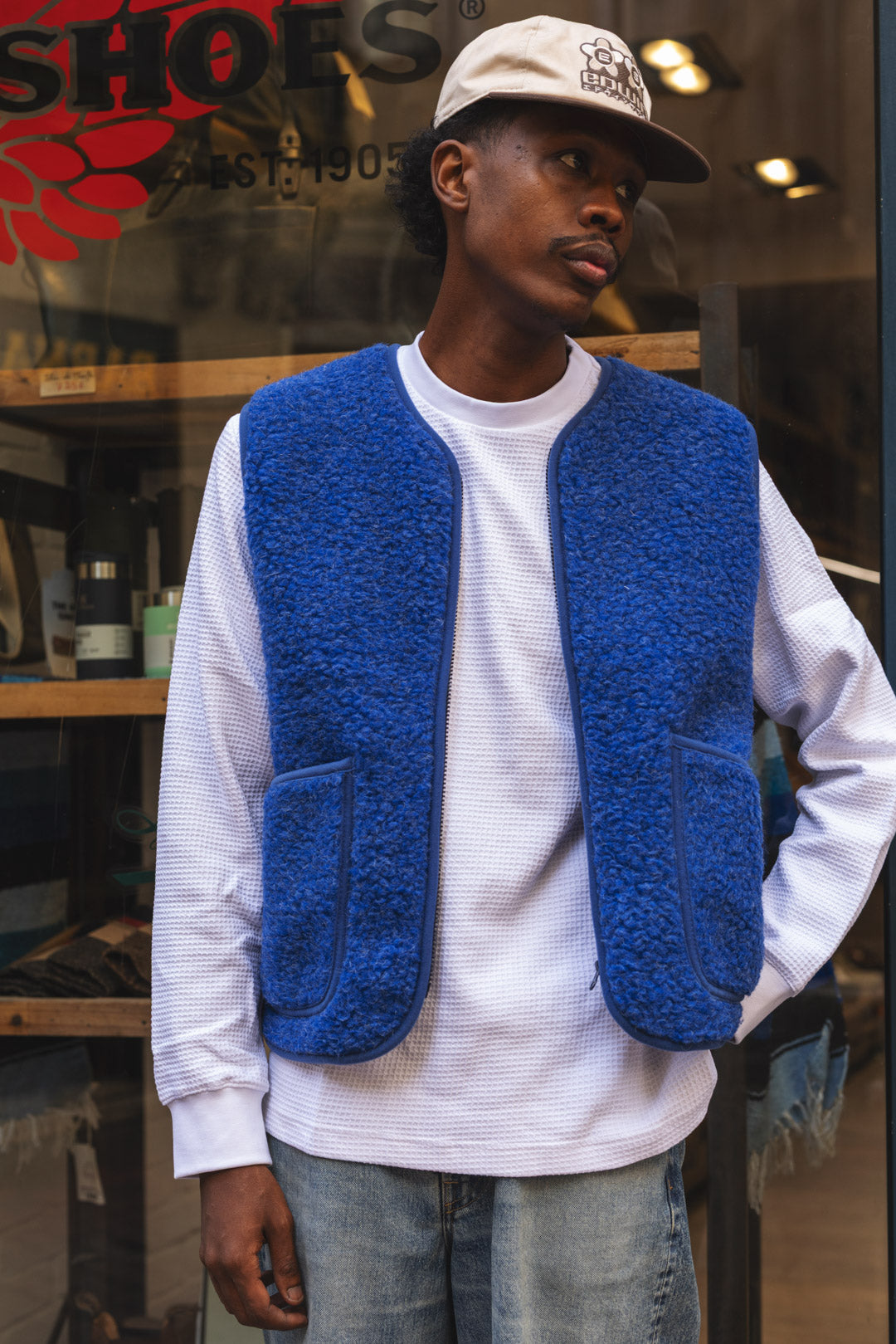 PEPITKO VEST - Deep blue