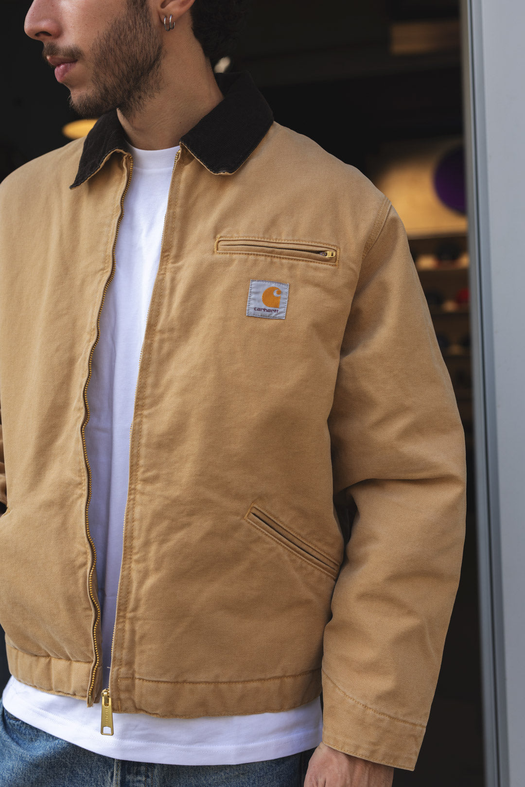 OG DETROIT JACKET - WIP Dusty H / Tobacco - Stone canvas