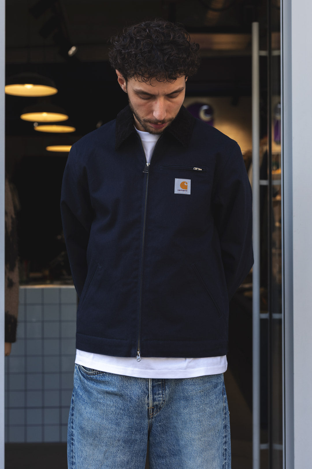 DETROIT JACKET - Dark navy / Black - Rigid