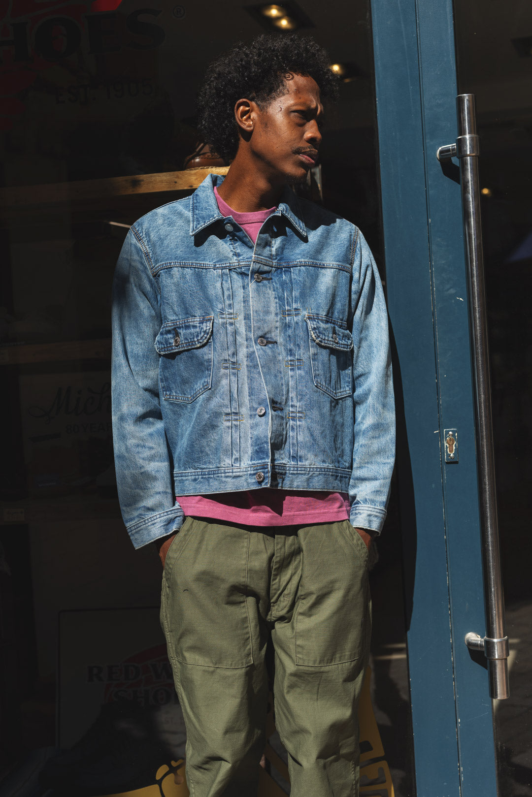 DENIM JACKET - Light Blue Used
