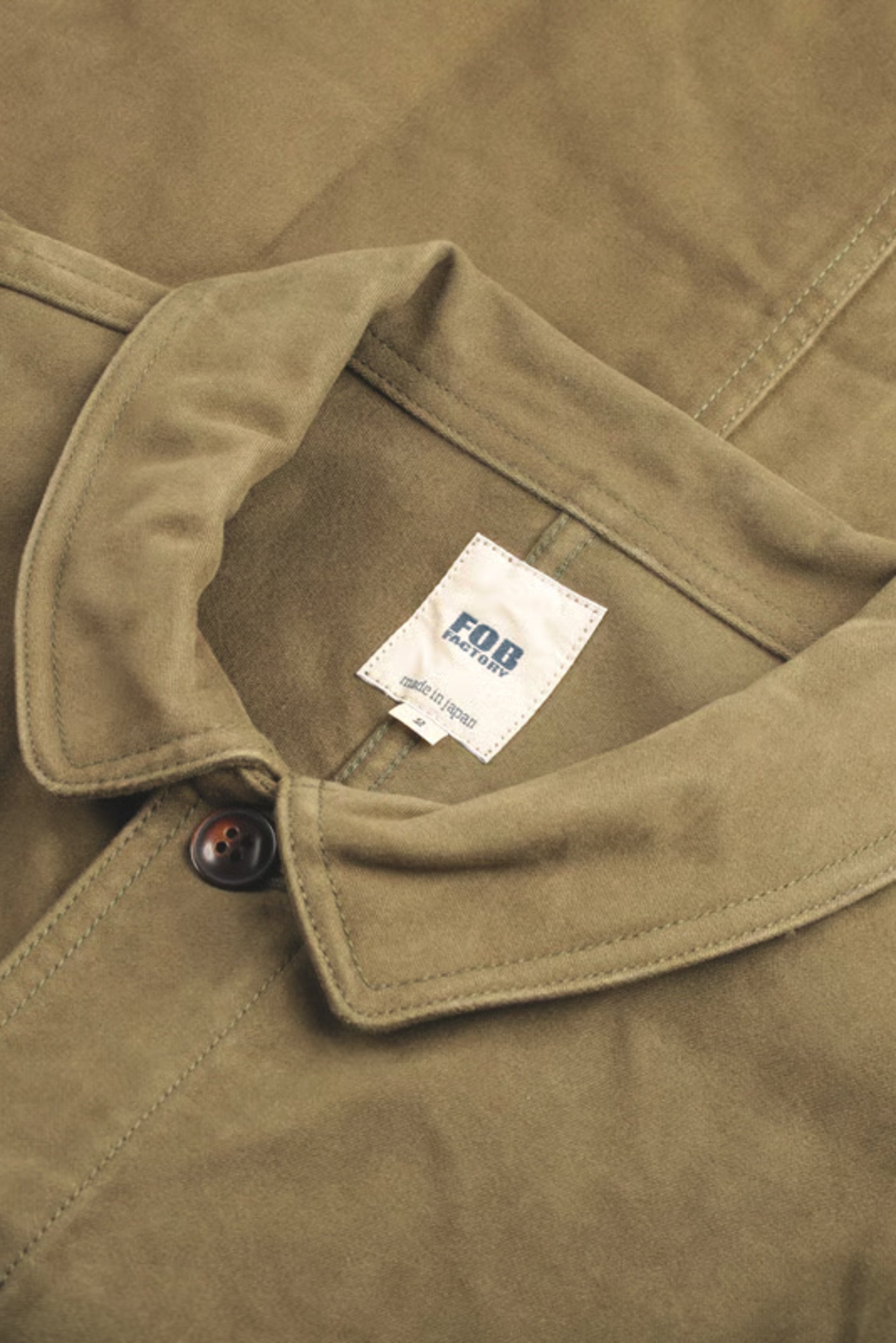 FRENCH MOLESKIN JK - Olive