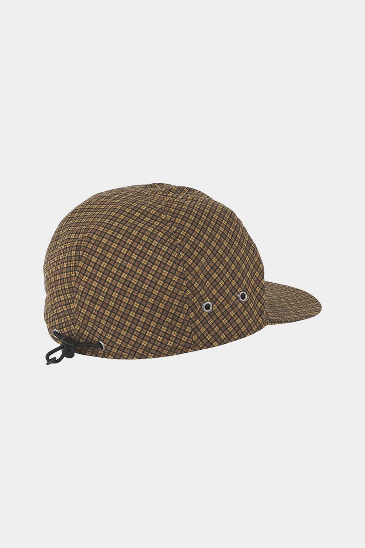 MINI CHECK NYLON CAP - Brown check