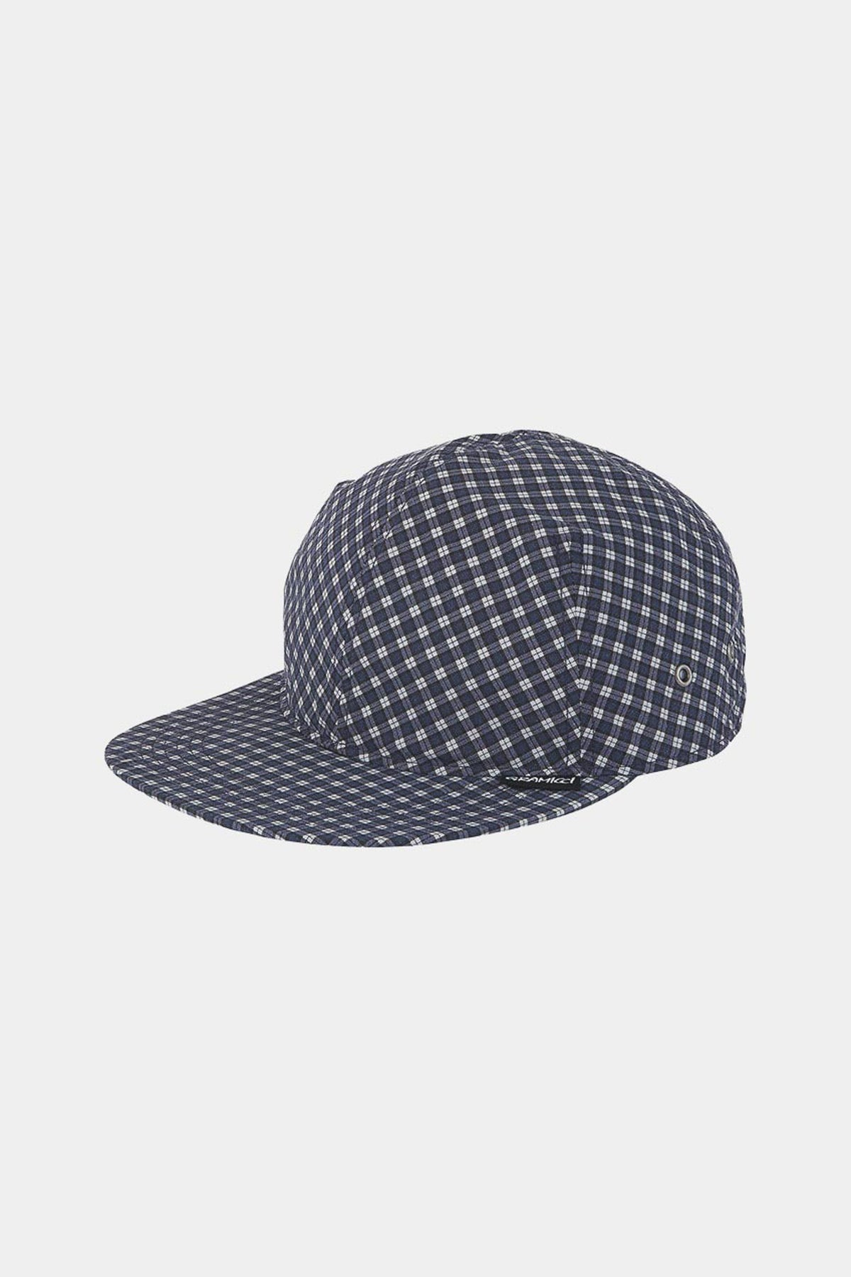 MINI CHECK NYLON CAP - Navy check