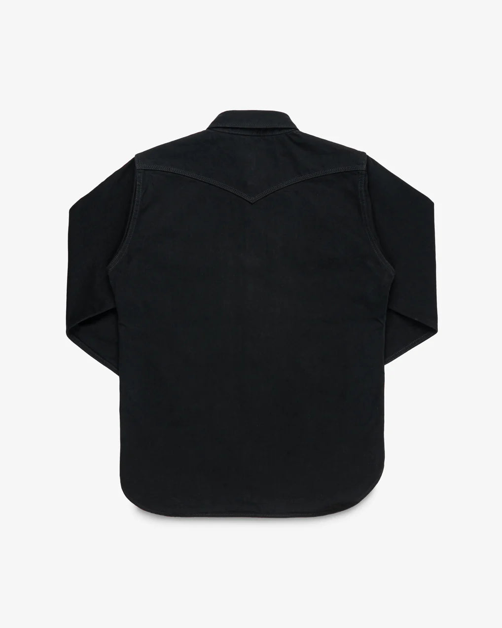 12 OZ SELVEDGE DENIM WESTERN SHIRT "THE JOHNNY CASH III" - Black