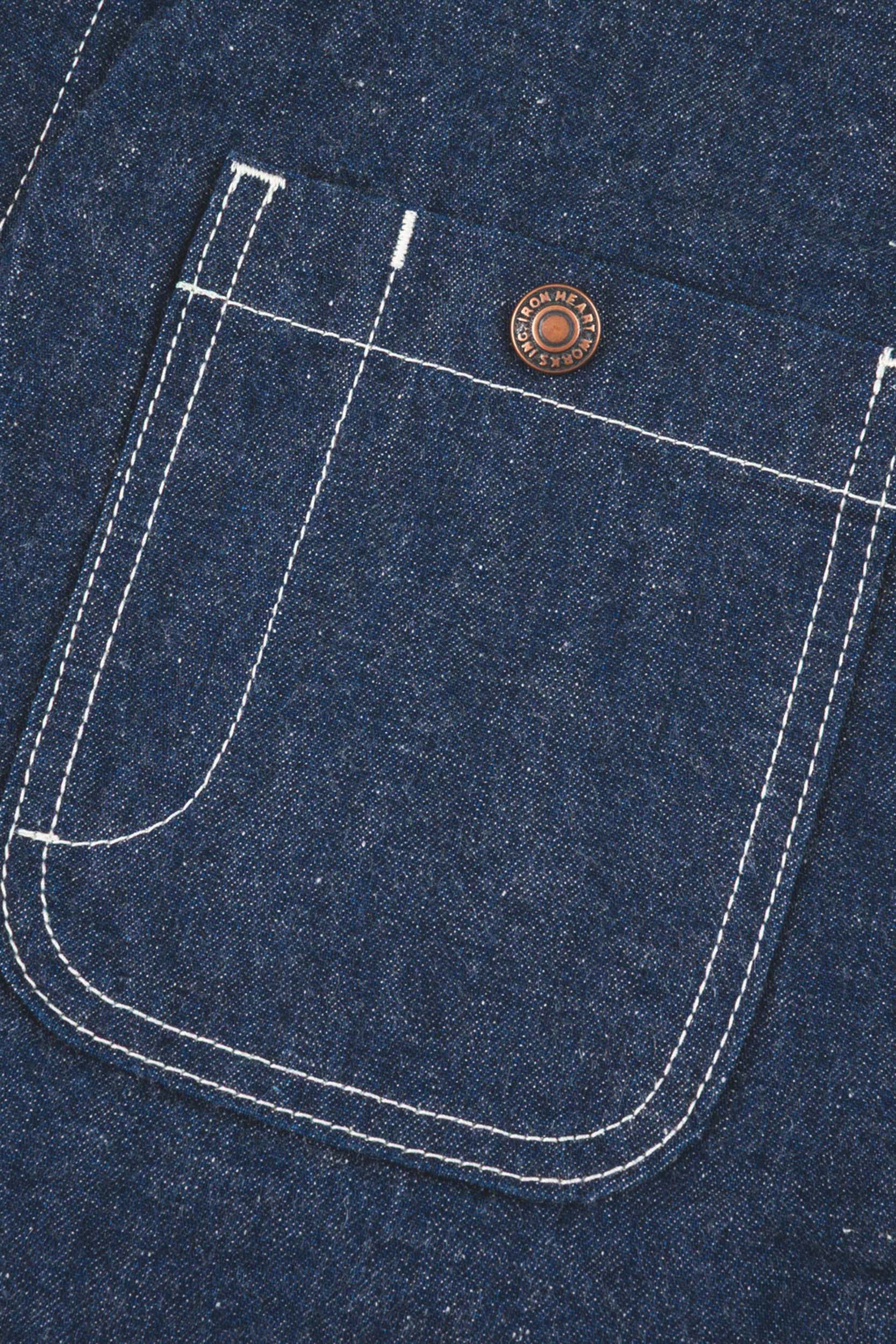 DENIM BLANKET LINED CHORE JACKET - Indigo