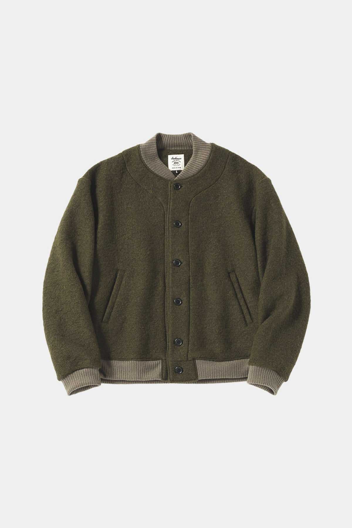 WOOL GROUND JUMPER - Olive