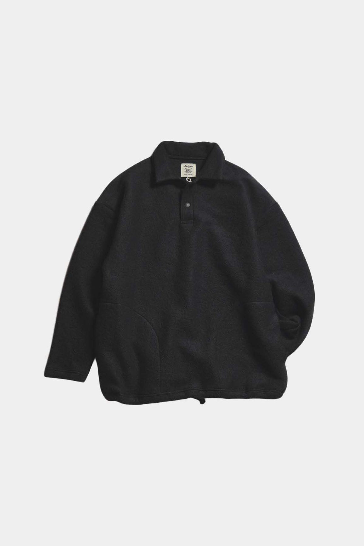 WOOL HIMO POLO - Black