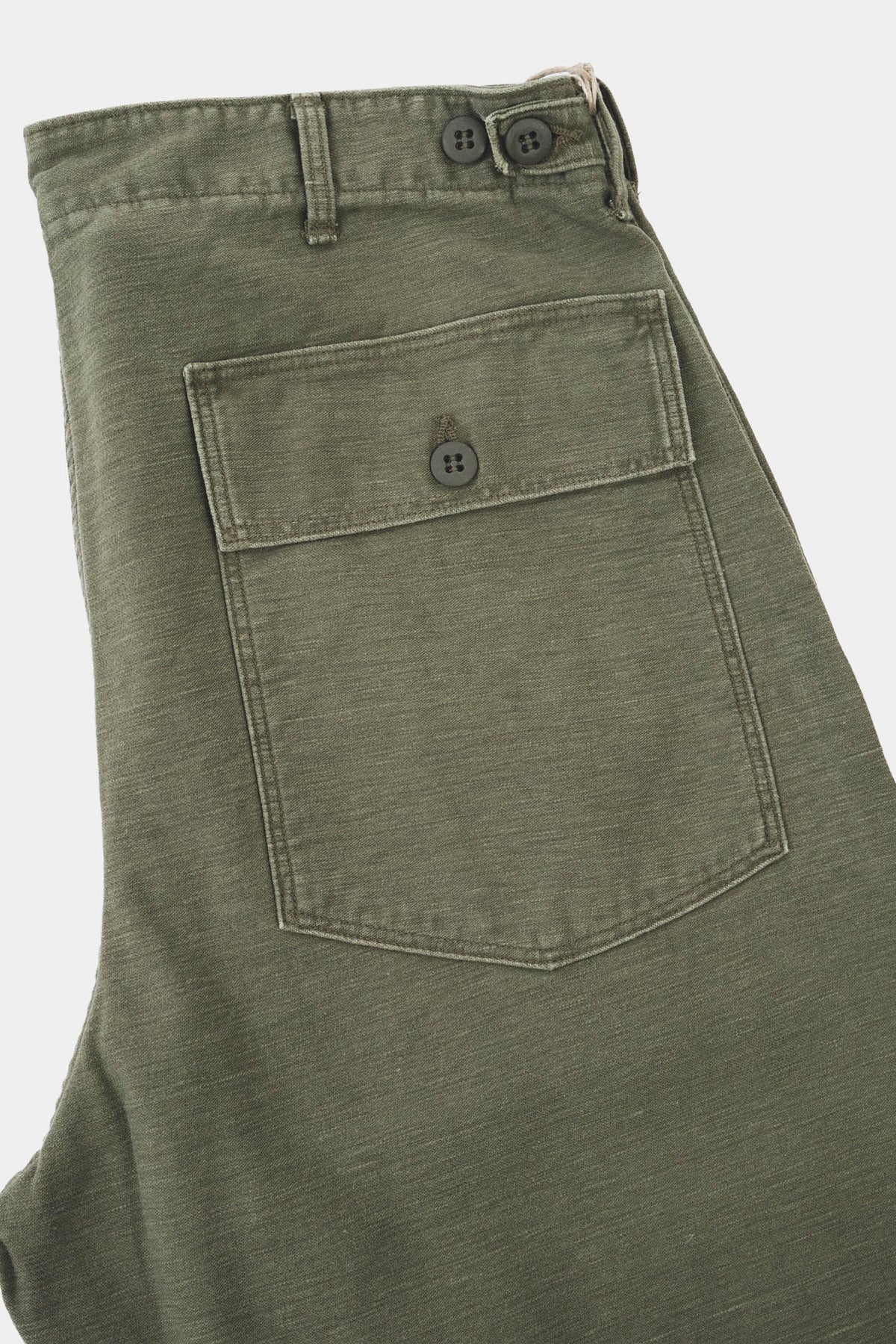 REAL USED WASH VINTAGE FIT FATIGUE PANT - Dark Olive Stone
