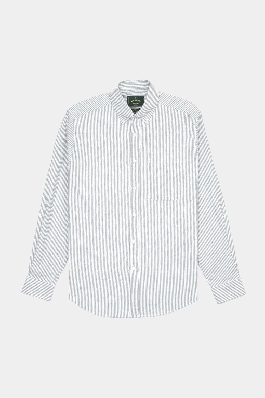 BRUSHED OXFORD STRIPE - Blue